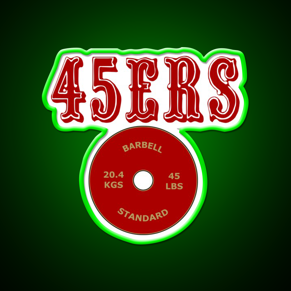 San Francisco 45Ers Gym Fitness Led Neon Sign Rgb Color - LED neon sign view 8