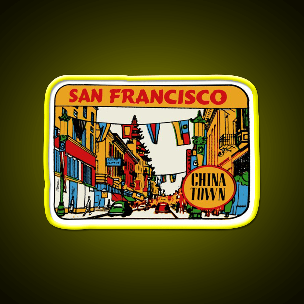 San Francisco Chinatown Asian Cultural Led Neon Sign Rgb Color - Shineneon