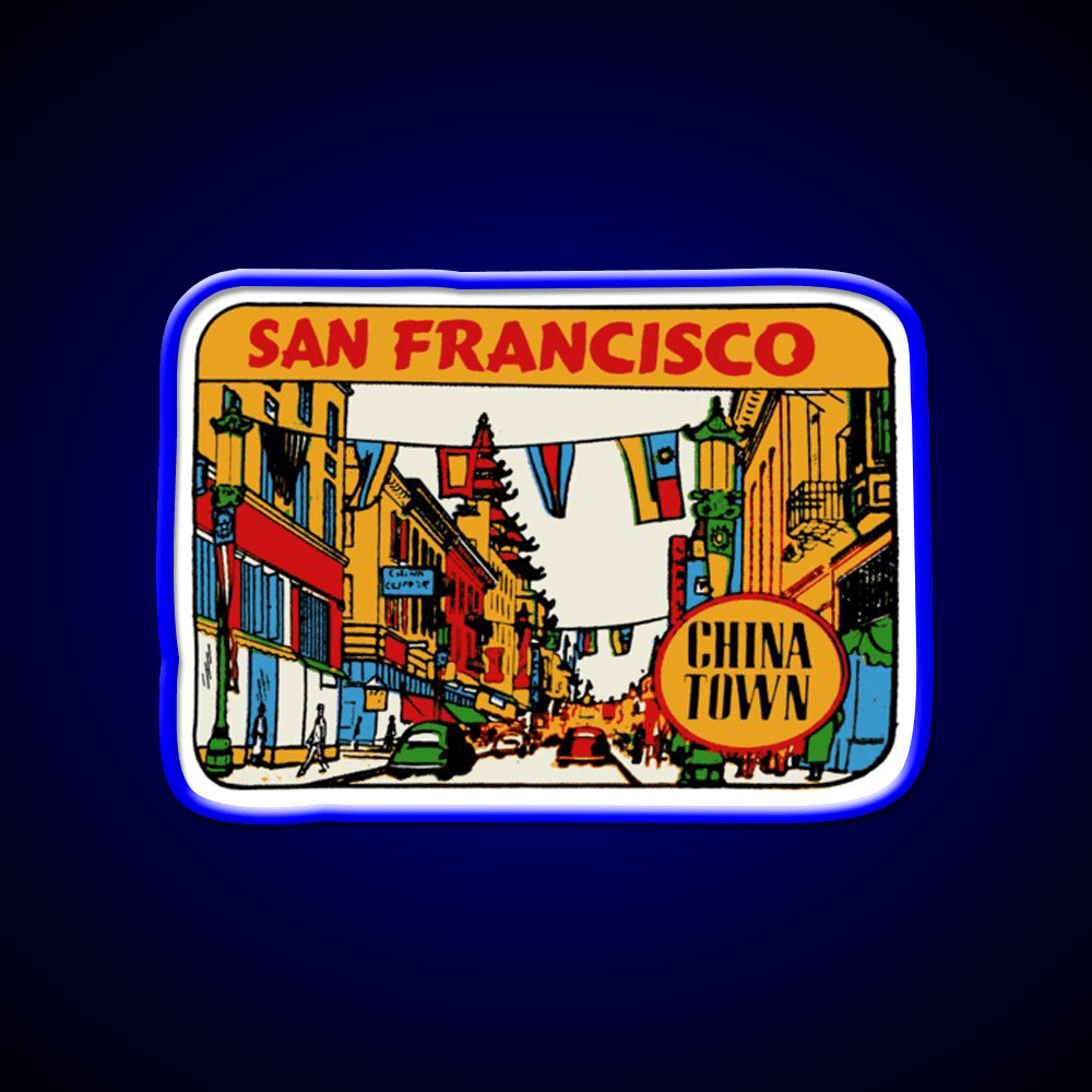 San Francisco Chinatown Asian Cultural Led Neon Sign Rgb Color - Shineneon