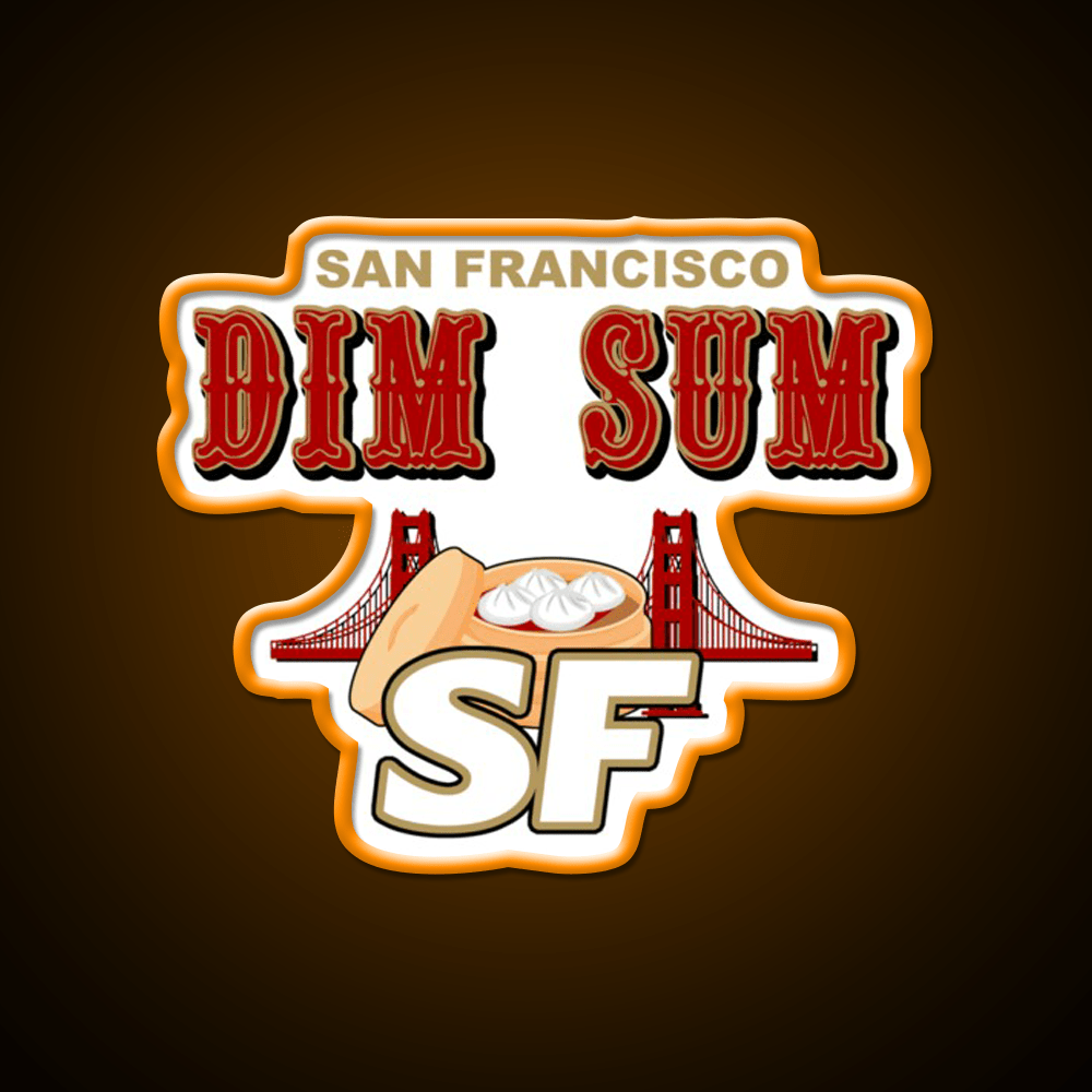 San Francisco Dim Sum Wordmark Asian Cultural Led Neon Sign Rgb Color - Shineneon