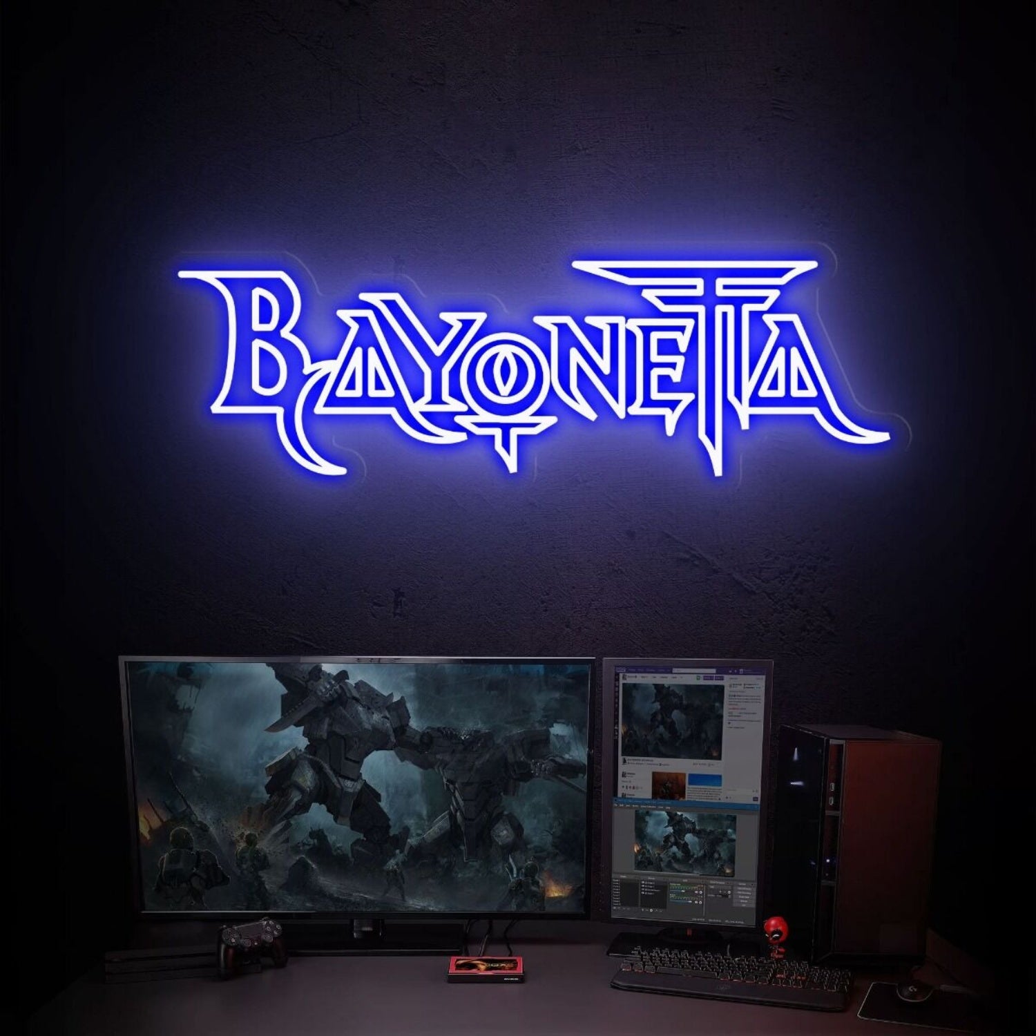 Sanctuary Man Cave With Bayonetta Art Led Neon Sign Wall Art | Shineneon