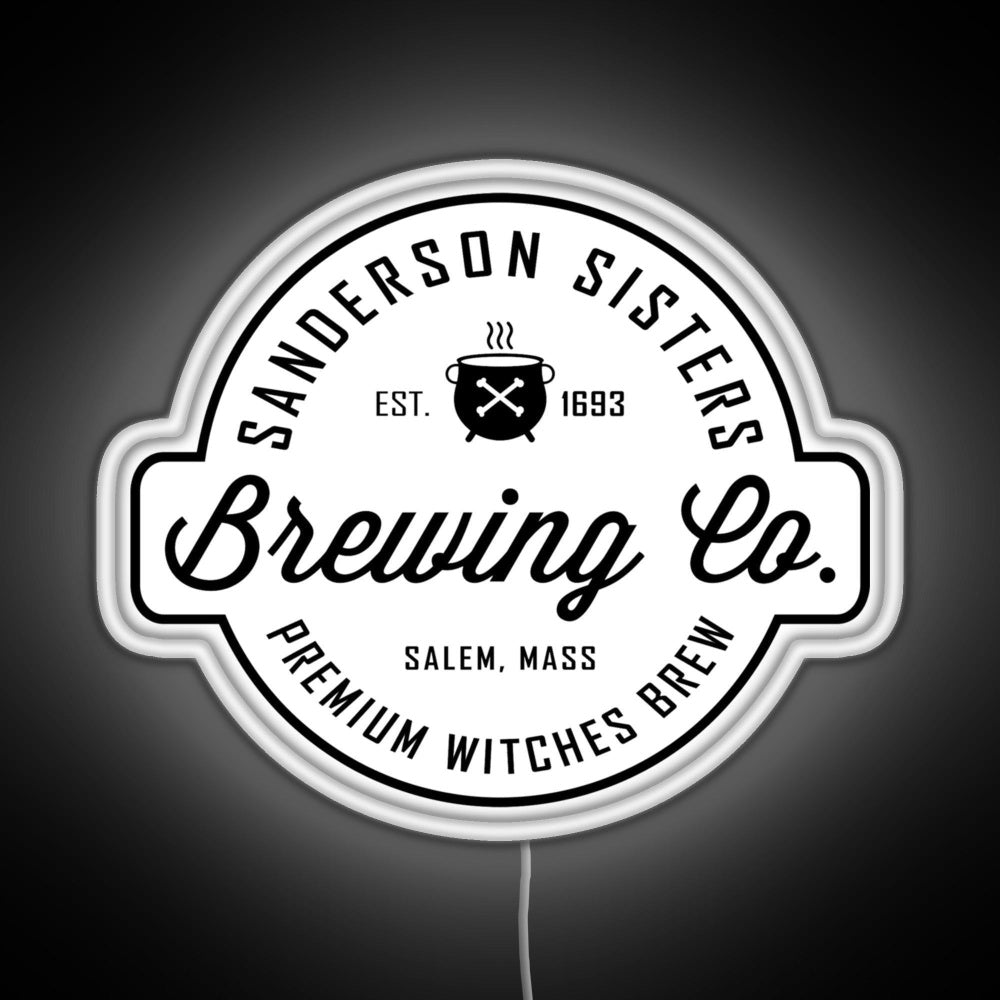 Sanderson Sisters Brewing Co Halloween Rgb Led Neon Sign Pop Wall Art
