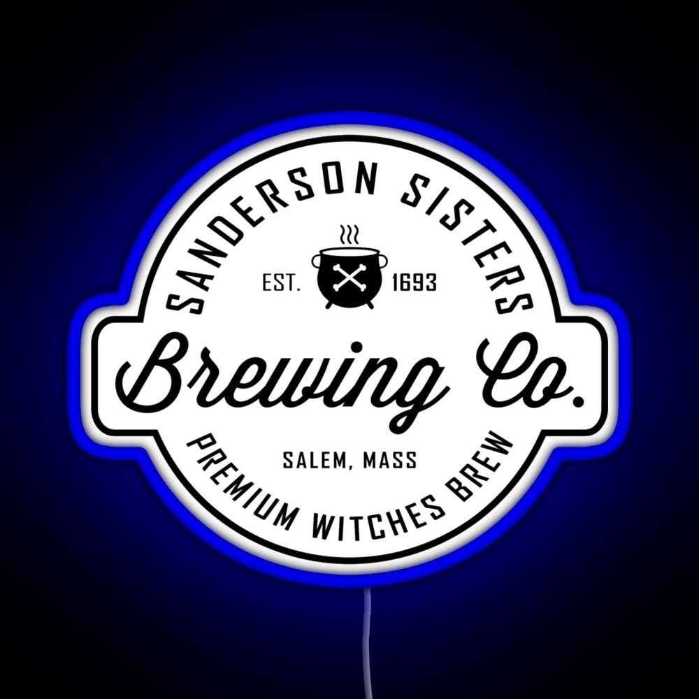 Sanderson Sisters Brewing Co Halloween Rgb Led Neon Sign Pop Wall Art - Shineneon