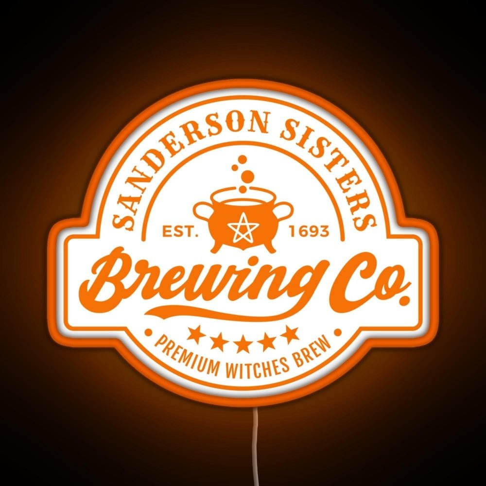 Sanderson Sisters Brewing Co Rgb Led Neon Sign Pop Wall Art - Shineneon
