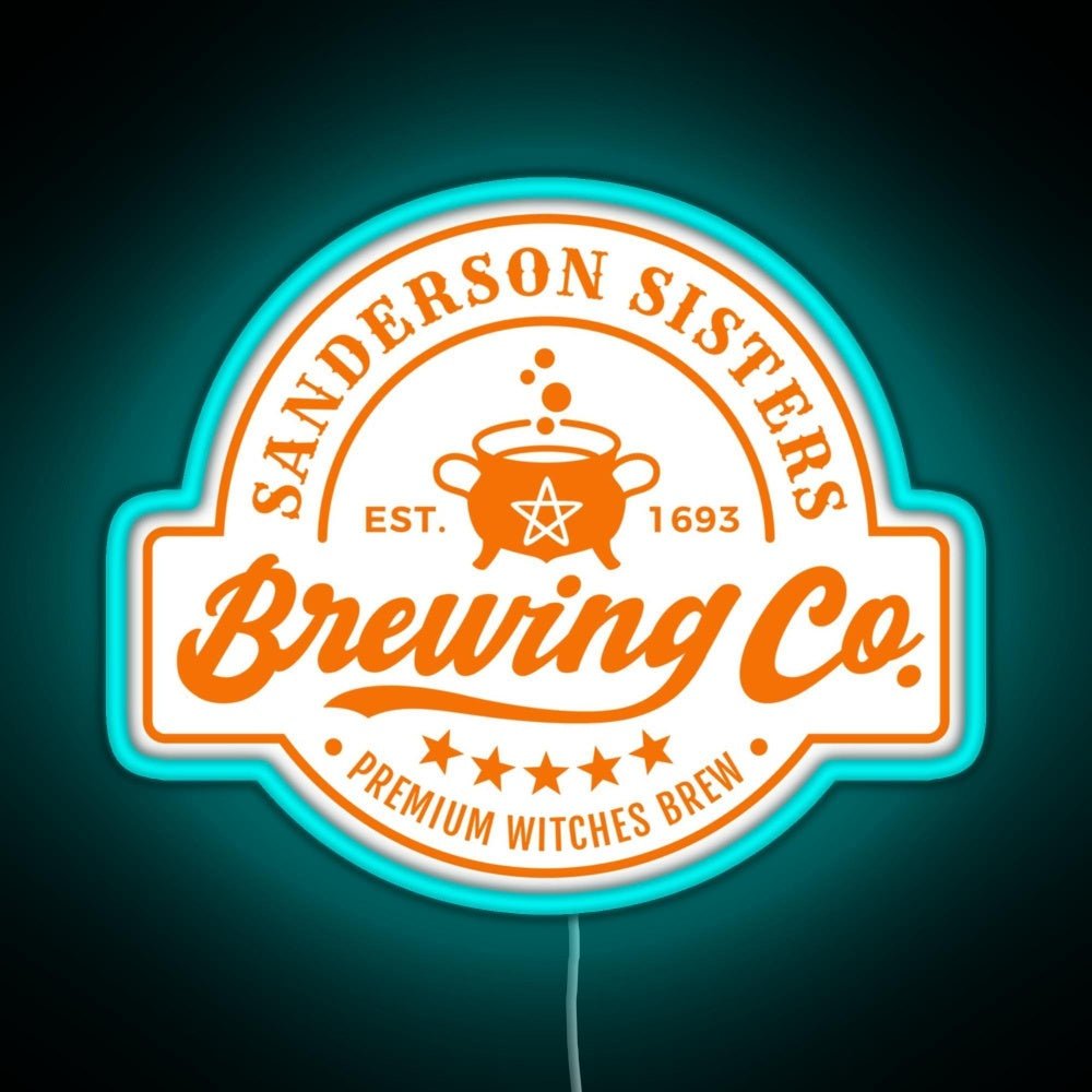 Sanderson Sisters Brewing Co Rgb Led Neon Sign Pop Wall Art - Shineneon