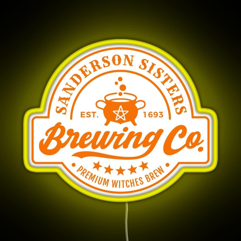 Sanderson Sisters Brewing Co Rgb Led Neon Sign Pop Wall Art - Shineneon