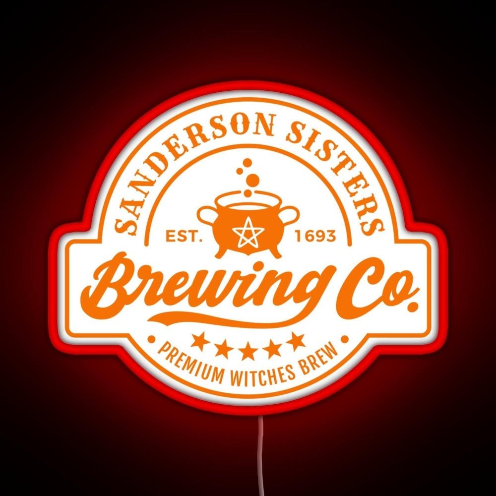 Sanderson Sisters Brewing Co Rgb Led Neon Sign Pop Wall Art - Shineneon