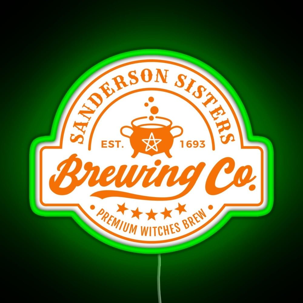 Sanderson Sisters Brewing Co Rgb Led Neon Sign Pop Wall Art - Shineneon