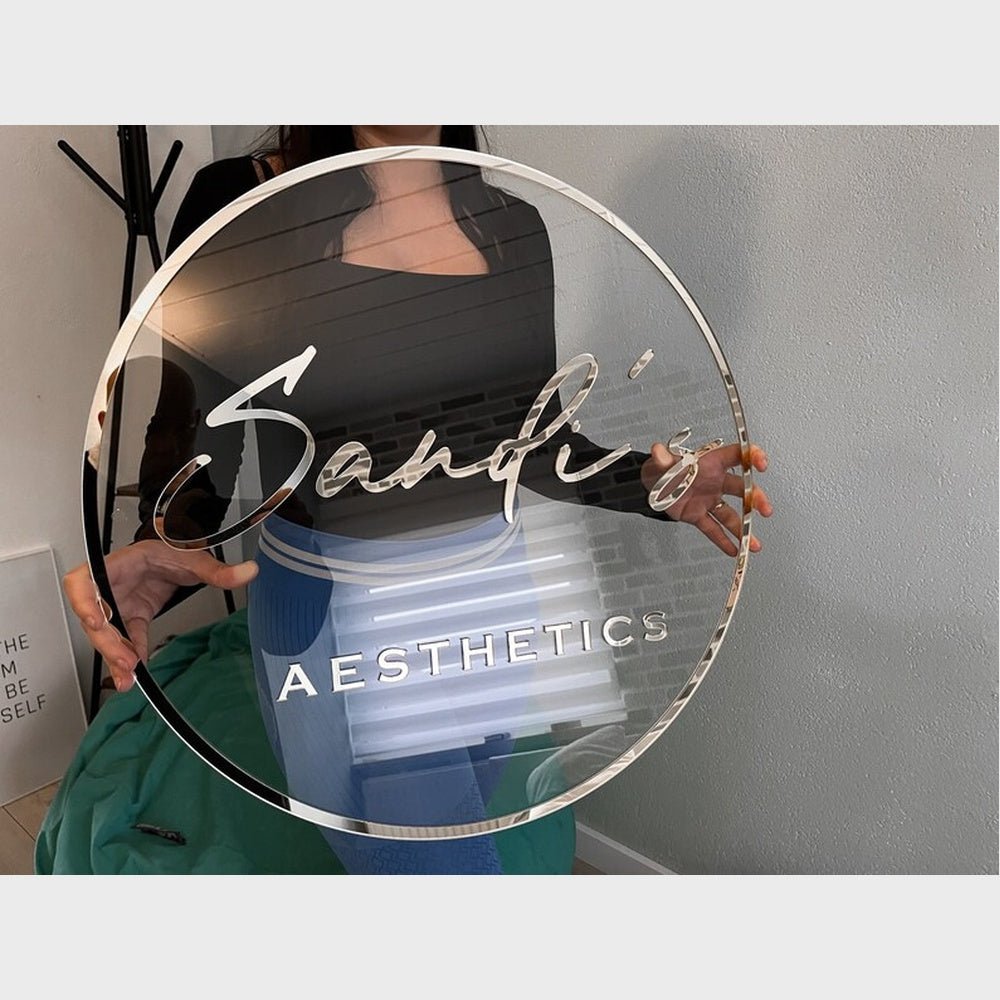 Sandis Aesthetics Acrylic Business Logo Sign - Shineneon