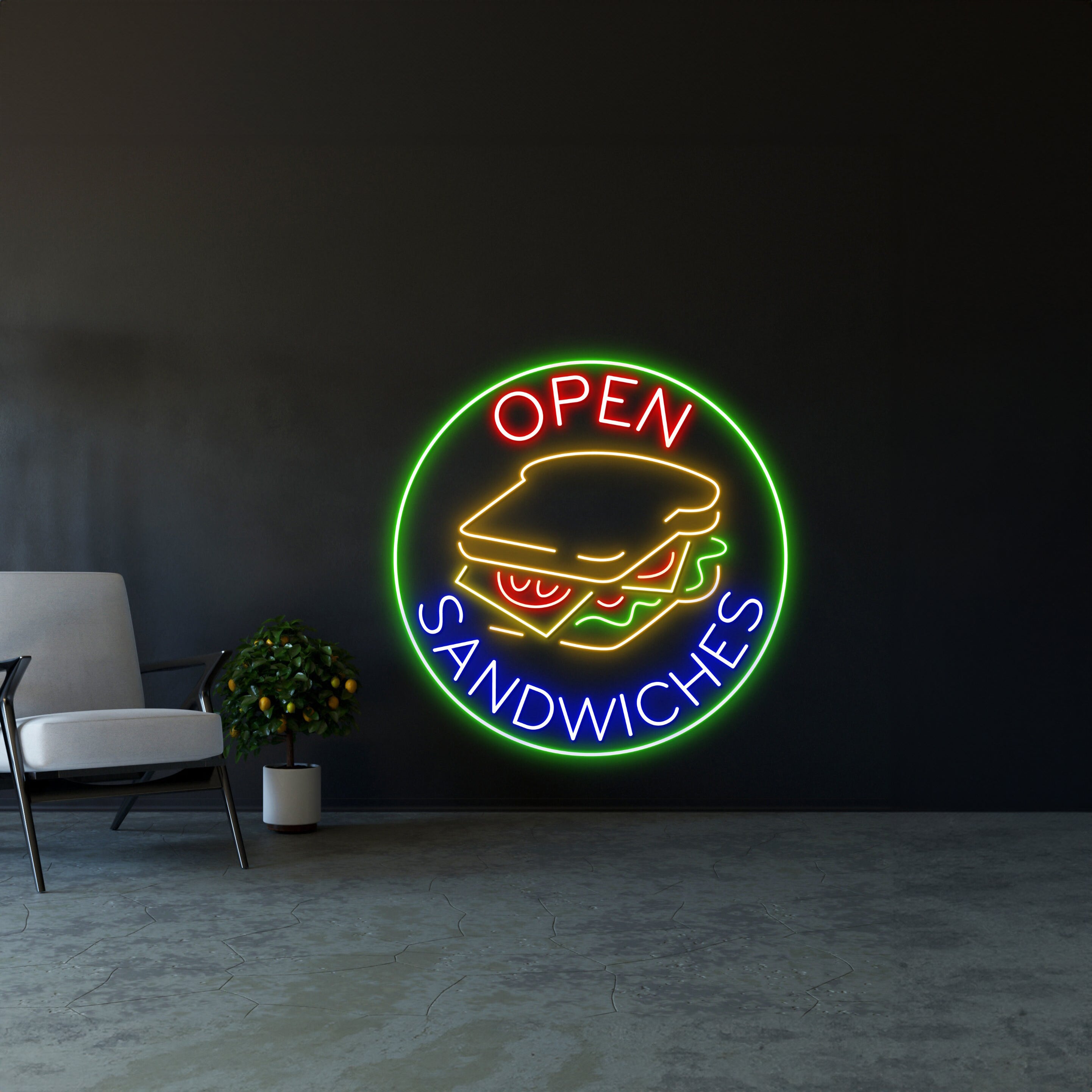 Sandwich Neon Sign Sandwich Neon Lights | Shineneon