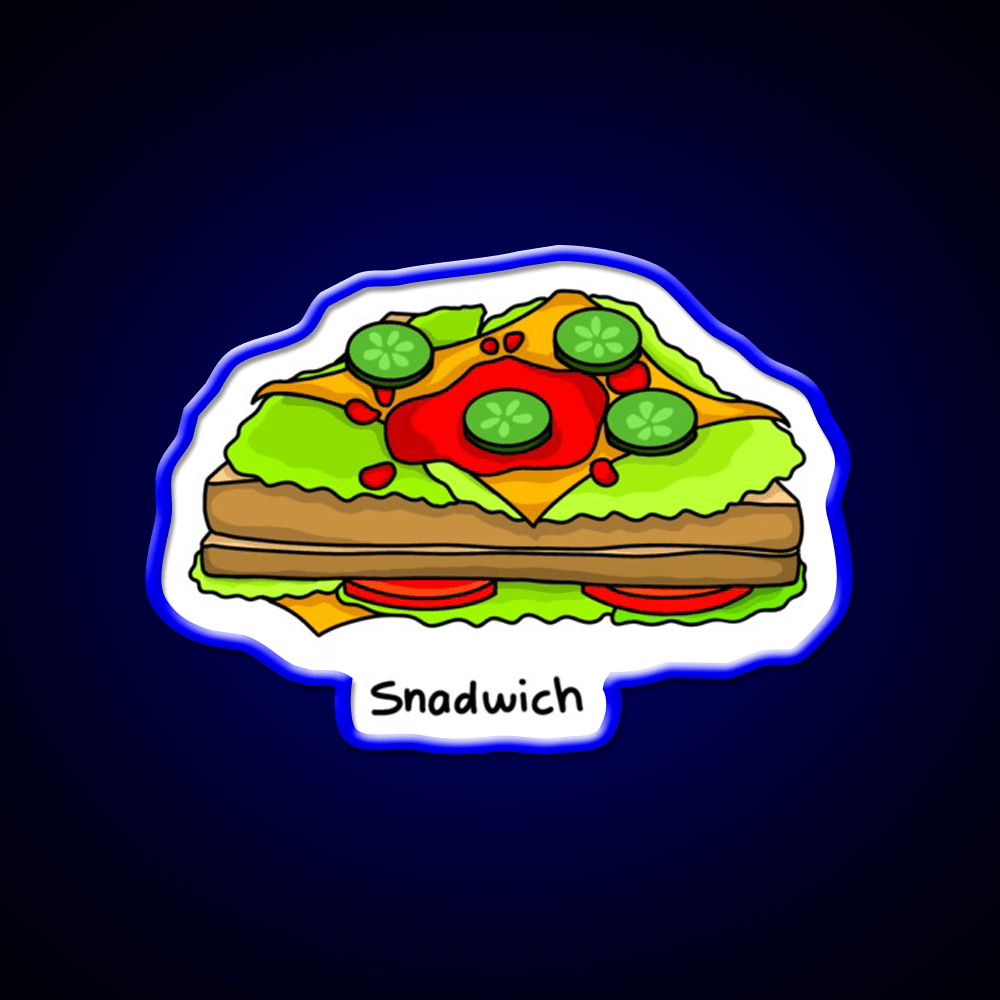 Sandwich Snack Food Led Neon Sign For Snack Room Rgb Color - Shineneon