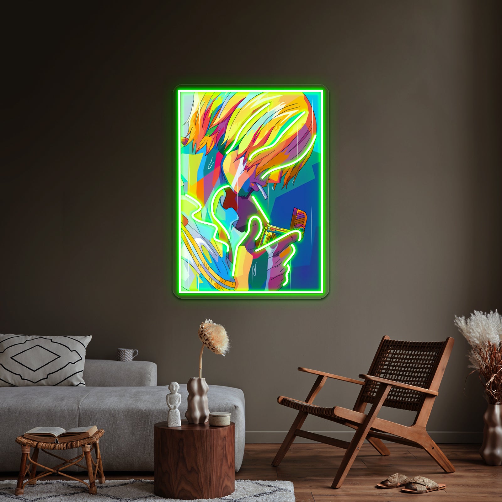 Sanji Wpap Pop Artwork Custom Led Signs | Shineneon
