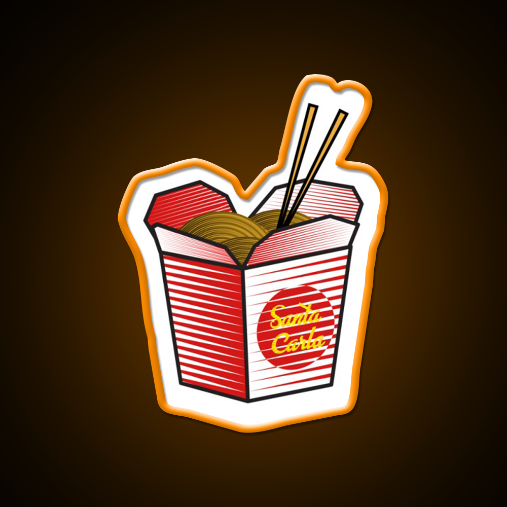 Santa Carla Noods Led Neon Sign Chinese Food Rgb Color