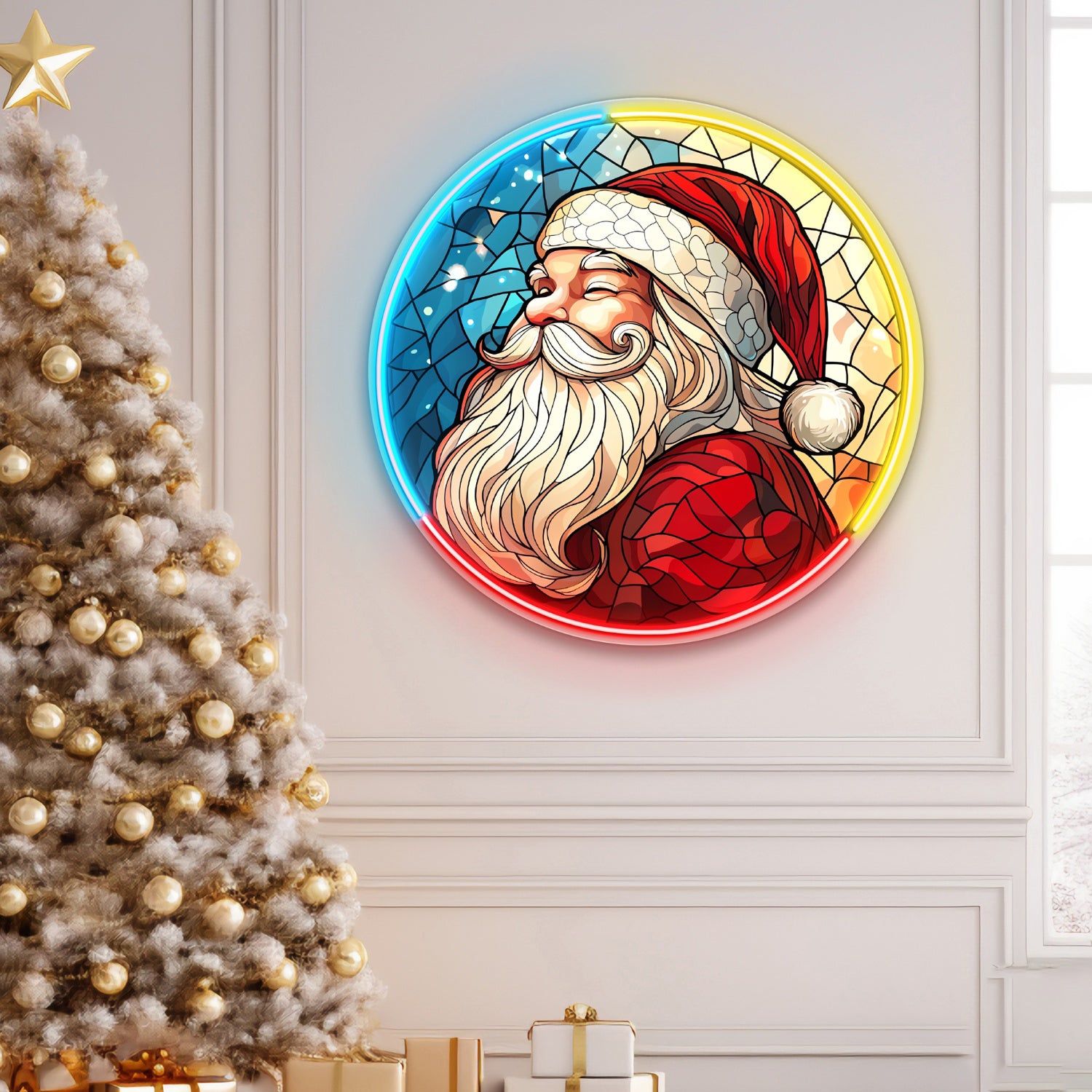 Santa Claus Acrylic Neon Christmas Sign | Shineneon