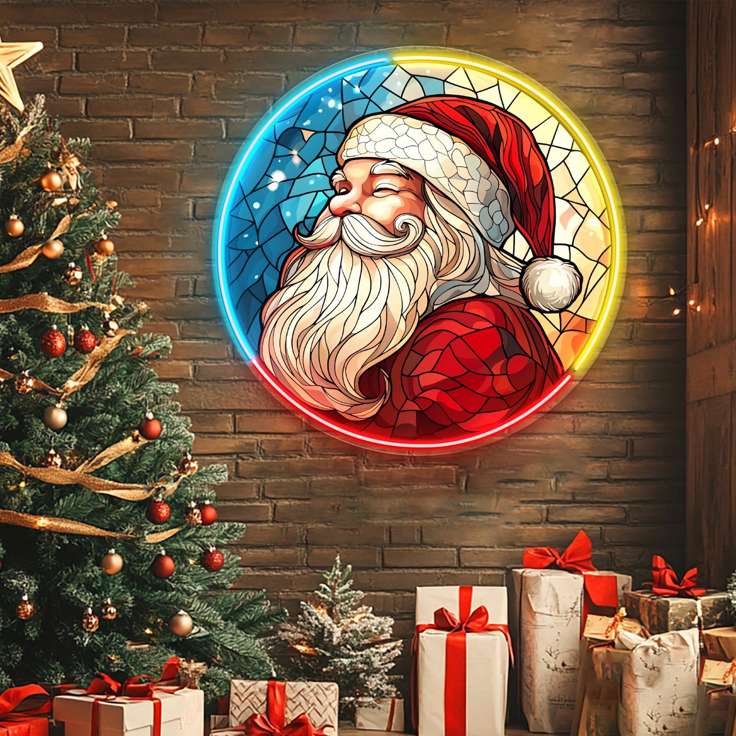 Santa Claus Acrylic Neon Christmas Sign | Shineneon