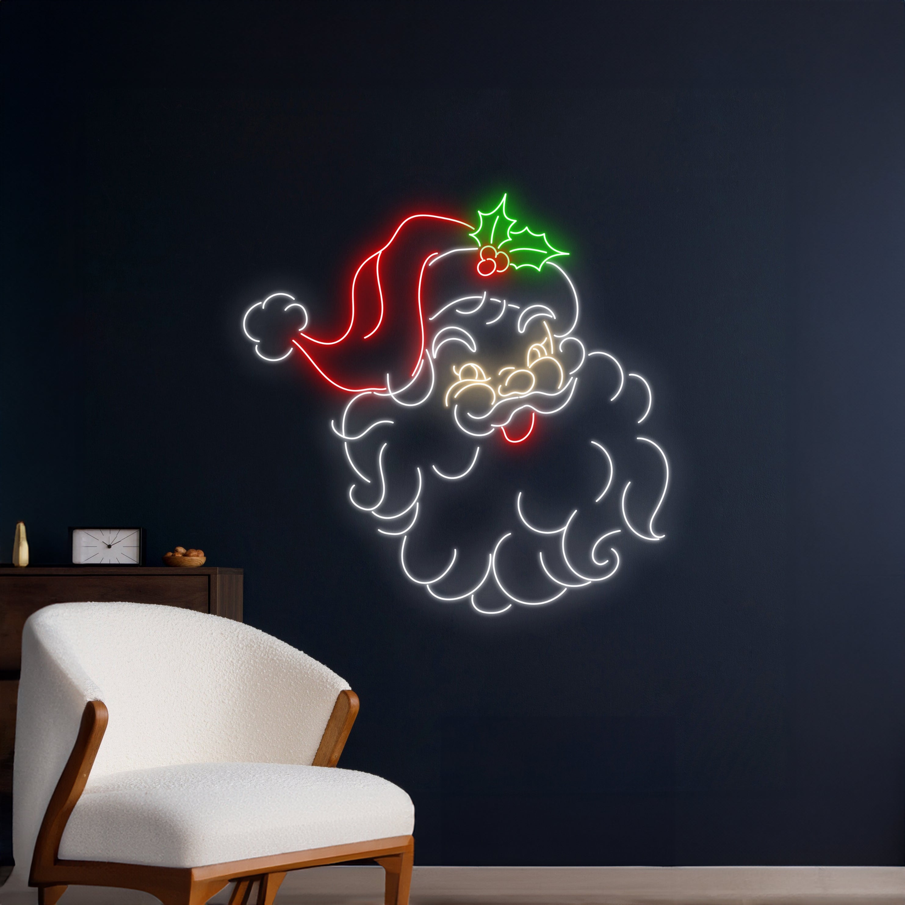 Santa Claus Neon Sign Happy New Year Room Wall Art Decor | Shineneon