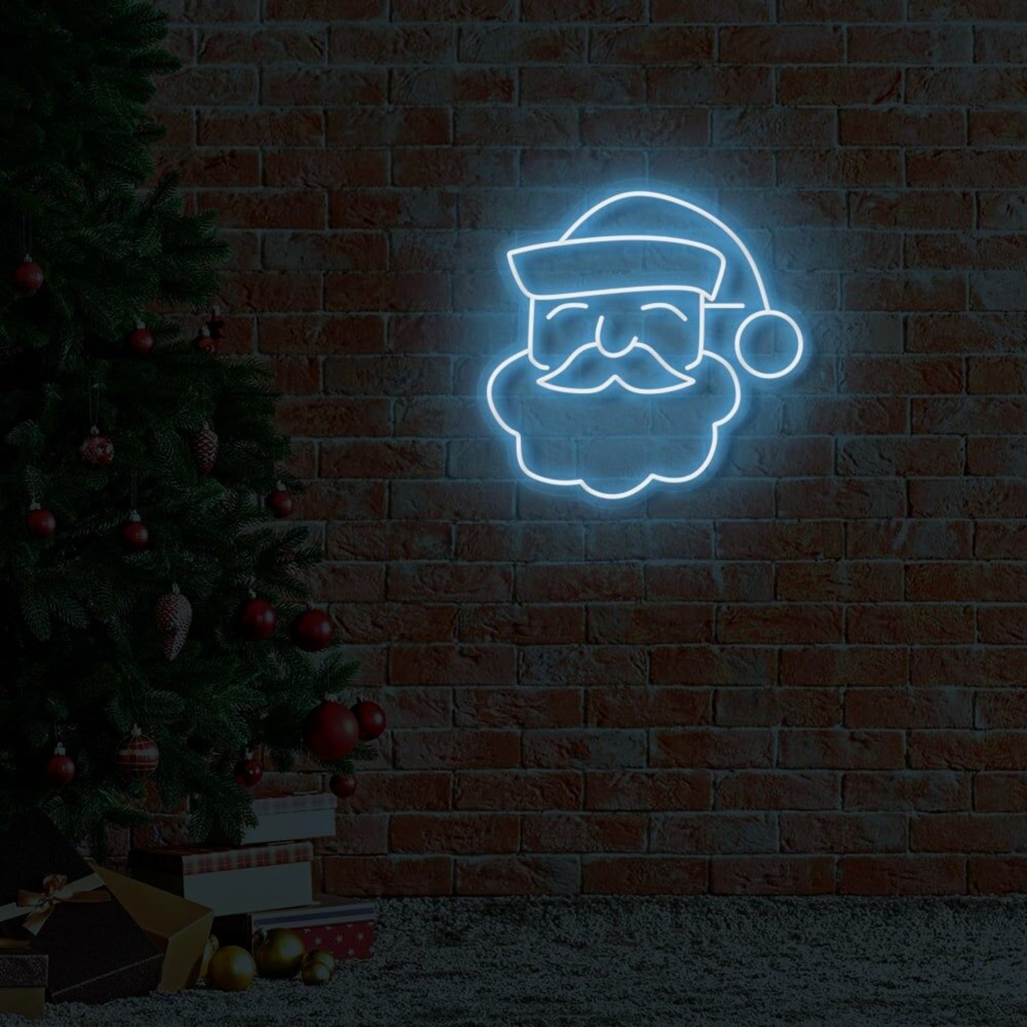 Santa Face Led Neon Sign | Shineneon