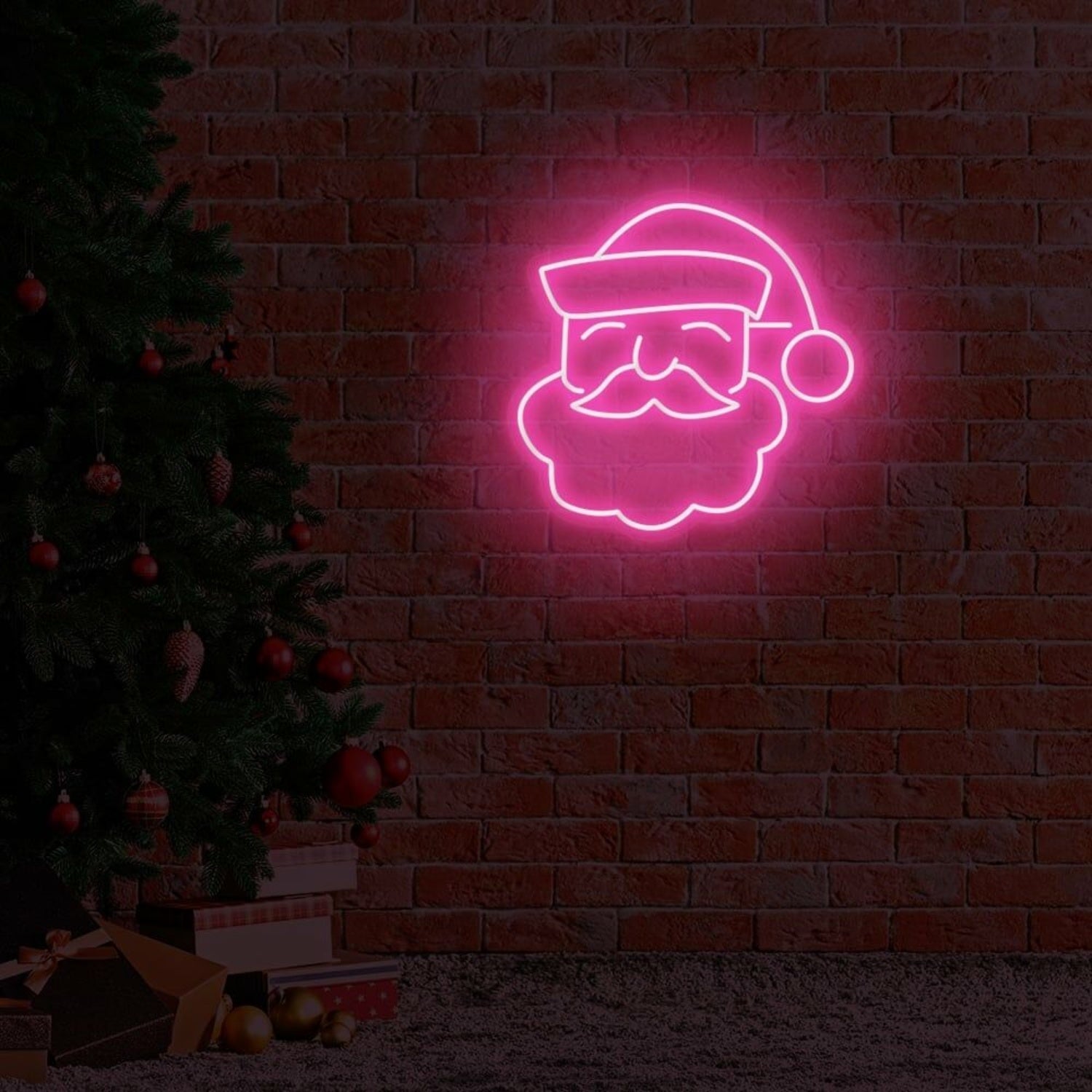 Santa Face Led Neon Sign | Shineneon