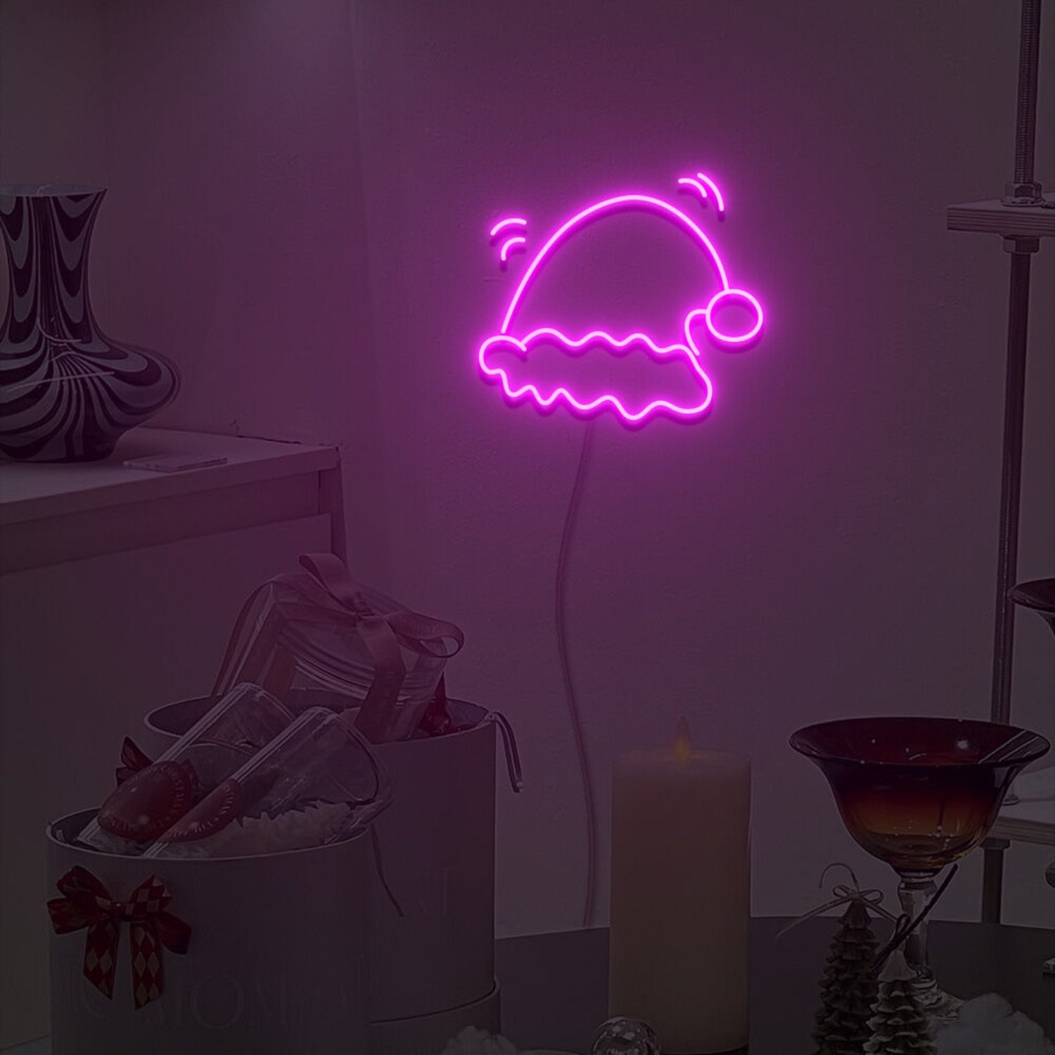 Santa Hat Neon Sign Fashion Led Neon Sign For Home Party | Shineneon