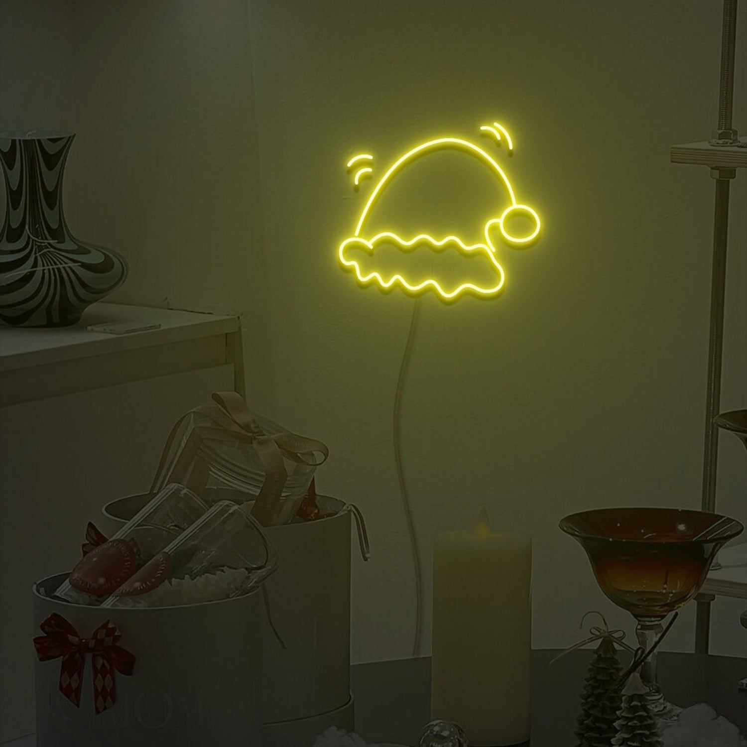 Santa Hat Neon Sign Fashion Led Neon Sign For Home Party | Shineneon