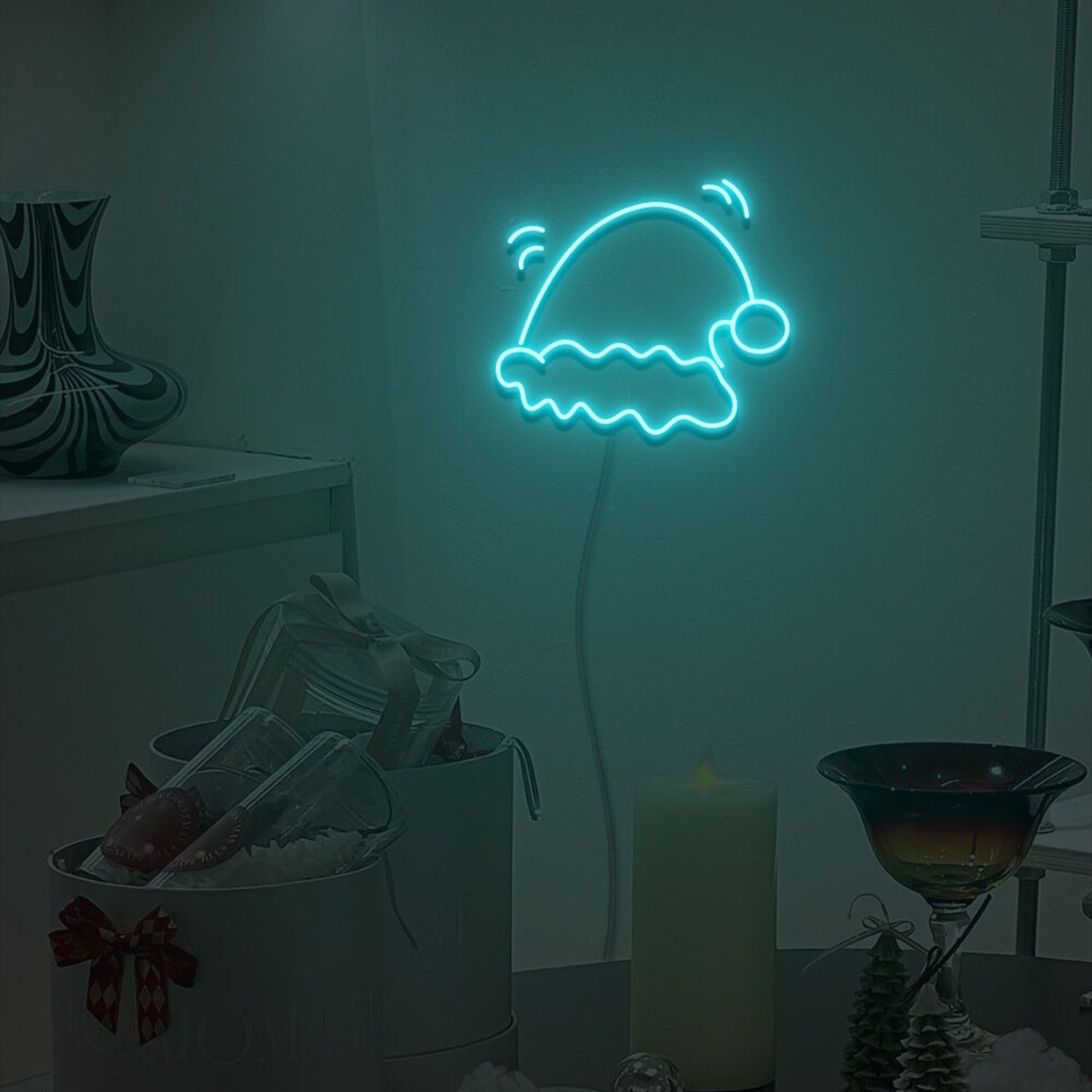 Santa Hat Neon Sign Fashion Led Neon Sign For Home Party | Shineneon