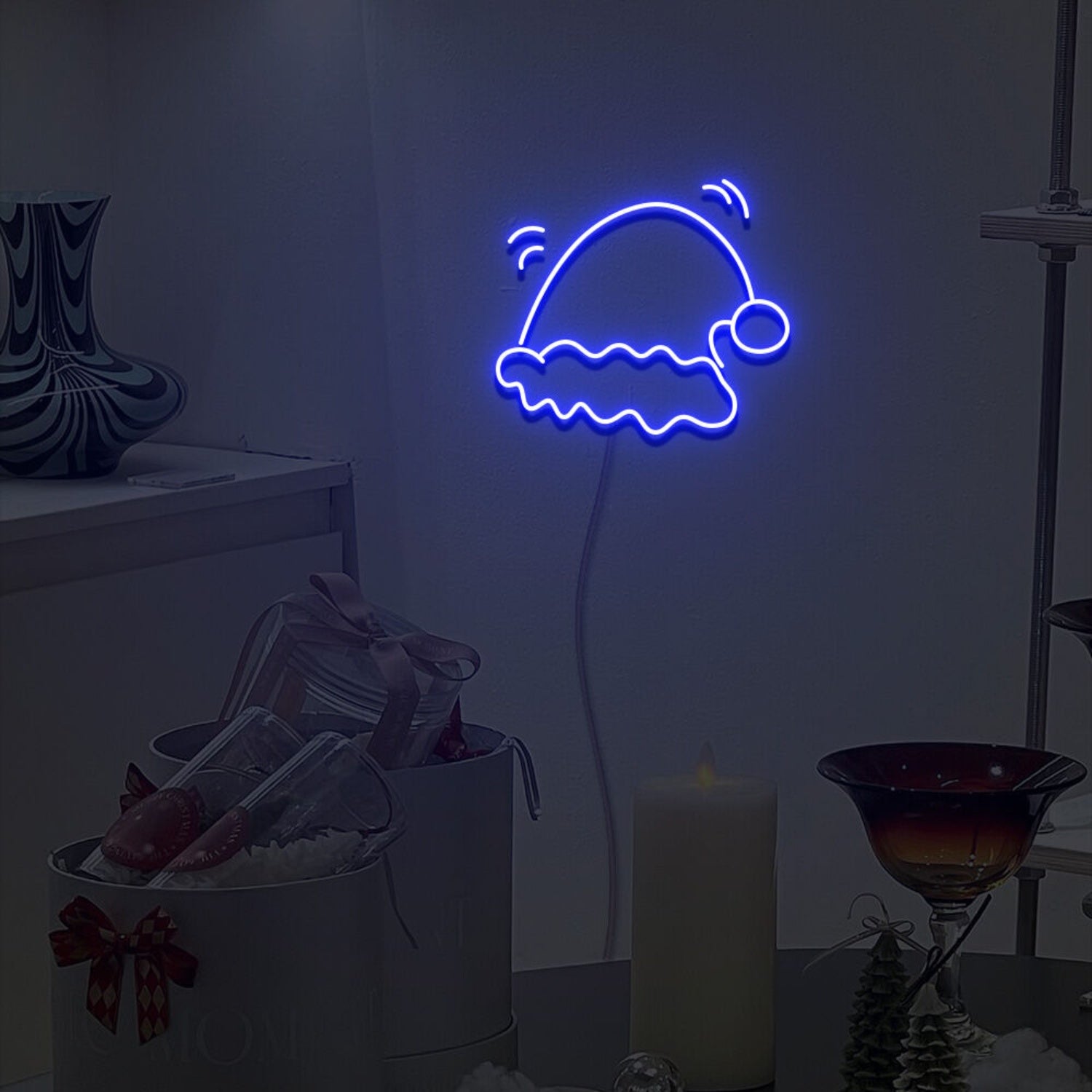 Santa Hat Neon Sign Fashion Led Neon Sign For Home Party | Shineneon