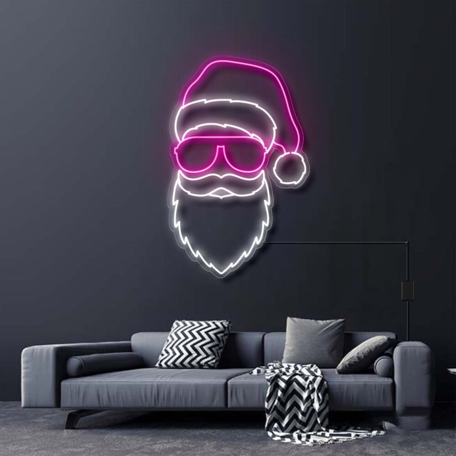 Santa With Sunglasses Neon Sign | Shineneon