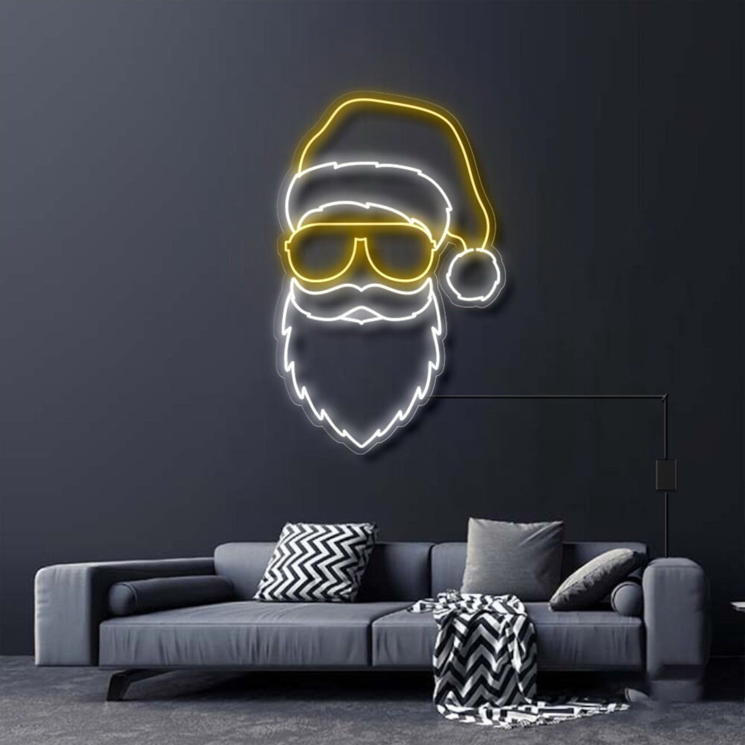 Santa With Sunglasses Neon Sign | Shineneon
