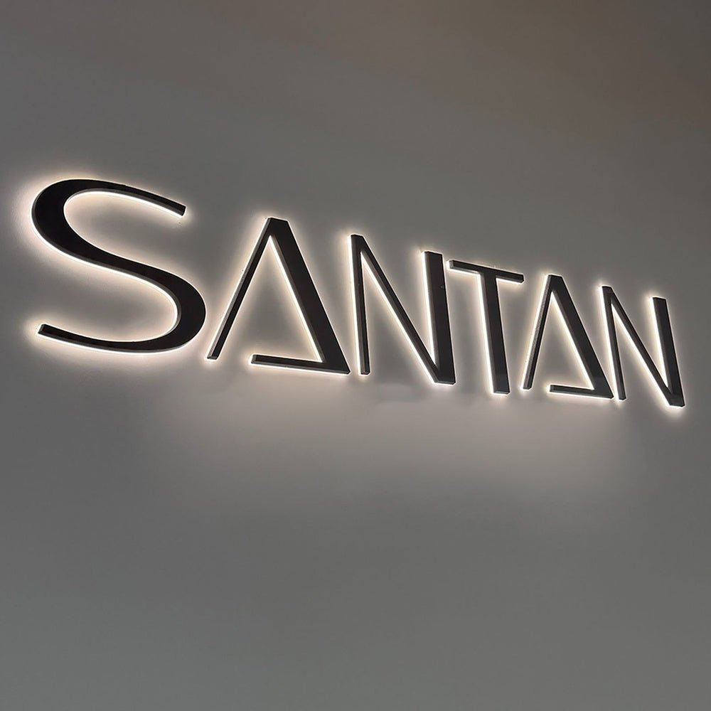 Santan 3D Backlit Channel Letters Led Light Sign - Shineneon