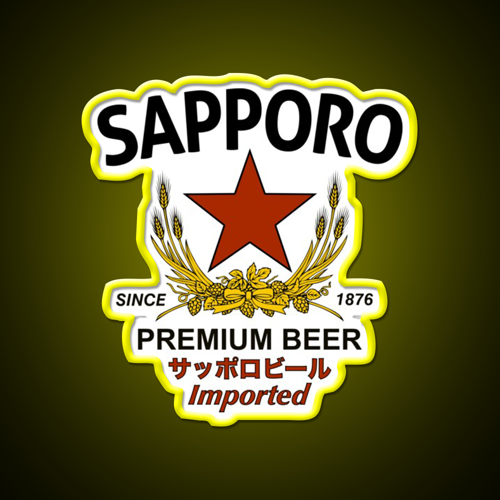 Sapporo Beer Bar Decor Led Neon Sign Business Neon Sign Rgb Color - LED neon sign view 7