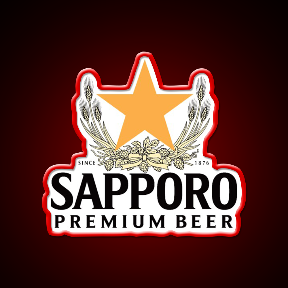 Sapporo Logo Beer Bar Decor Led Neon Sign Rgb Color - LED neon sign view 10