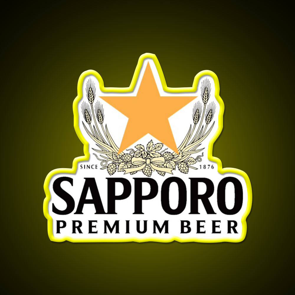 Sapporo Logo Beer Bar Decor Led Neon Sign Rgb Color - LED neon sign view 7