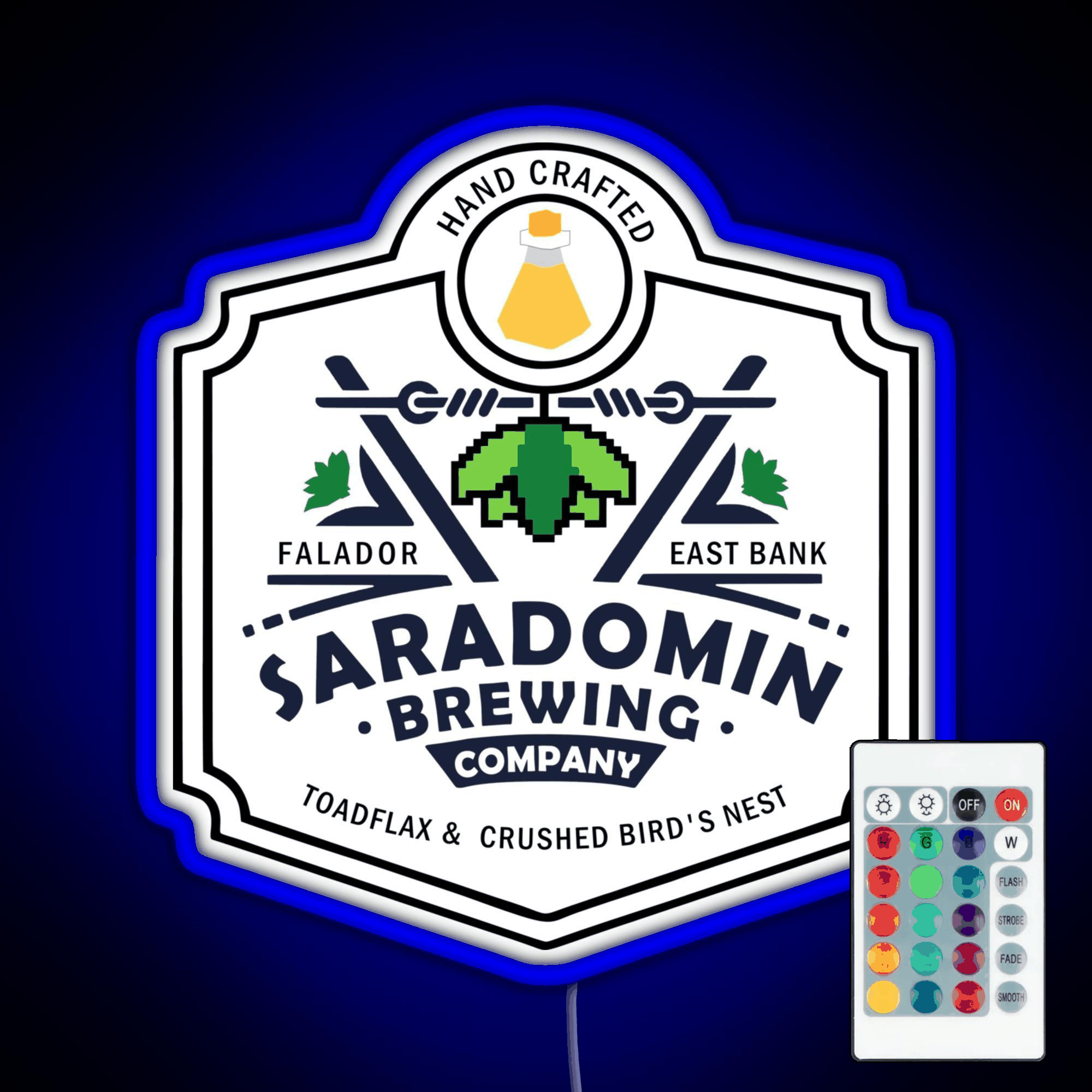 Saradomin Brewing Company Osrs Rgb Led Neon Sign Pop Wall Art