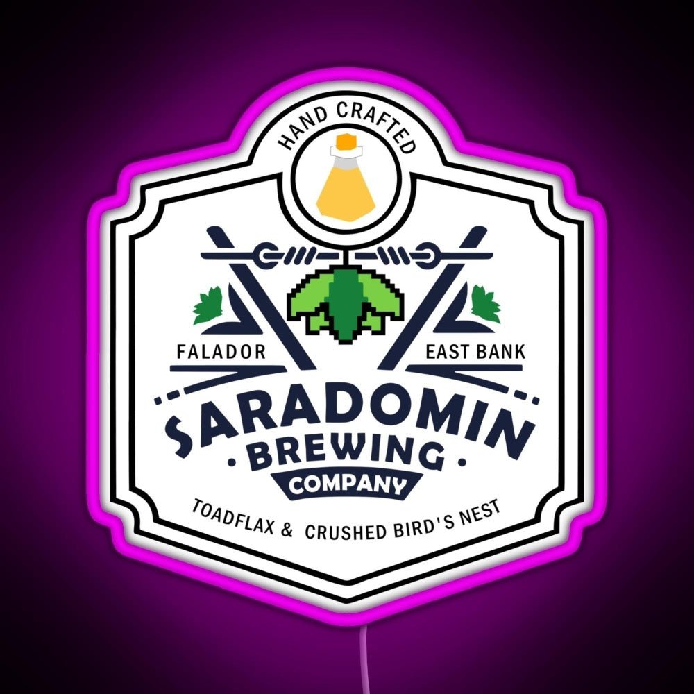 Saradomin Brewing Company Osrs Rgb Led Neon Sign Pop Wall Art - Shineneon
