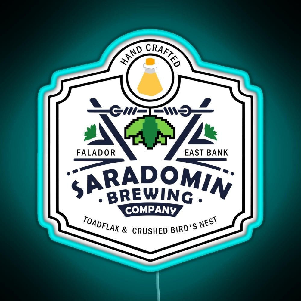 Saradomin Brewing Company Osrs Rgb Led Neon Sign Pop Wall Art - Shineneon