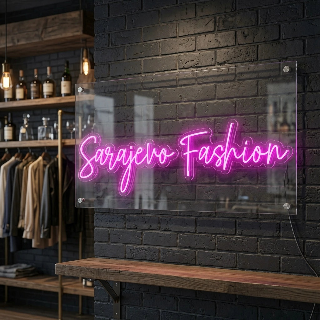 Sarajevo Fashion LED Neon Sign - 03 Real Lifestyle Scene