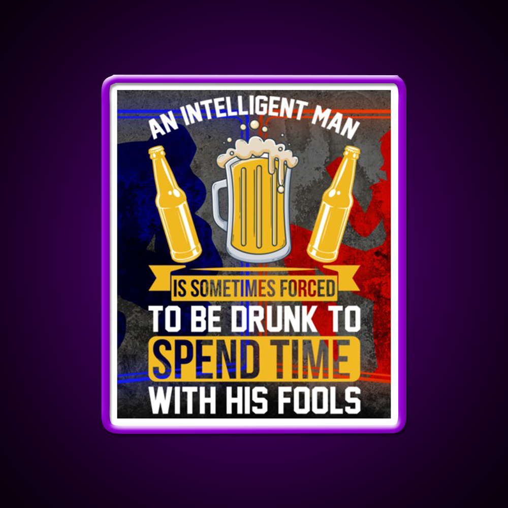 Sarcastic Man Cave Bar Led Neon Sign Rgb Color