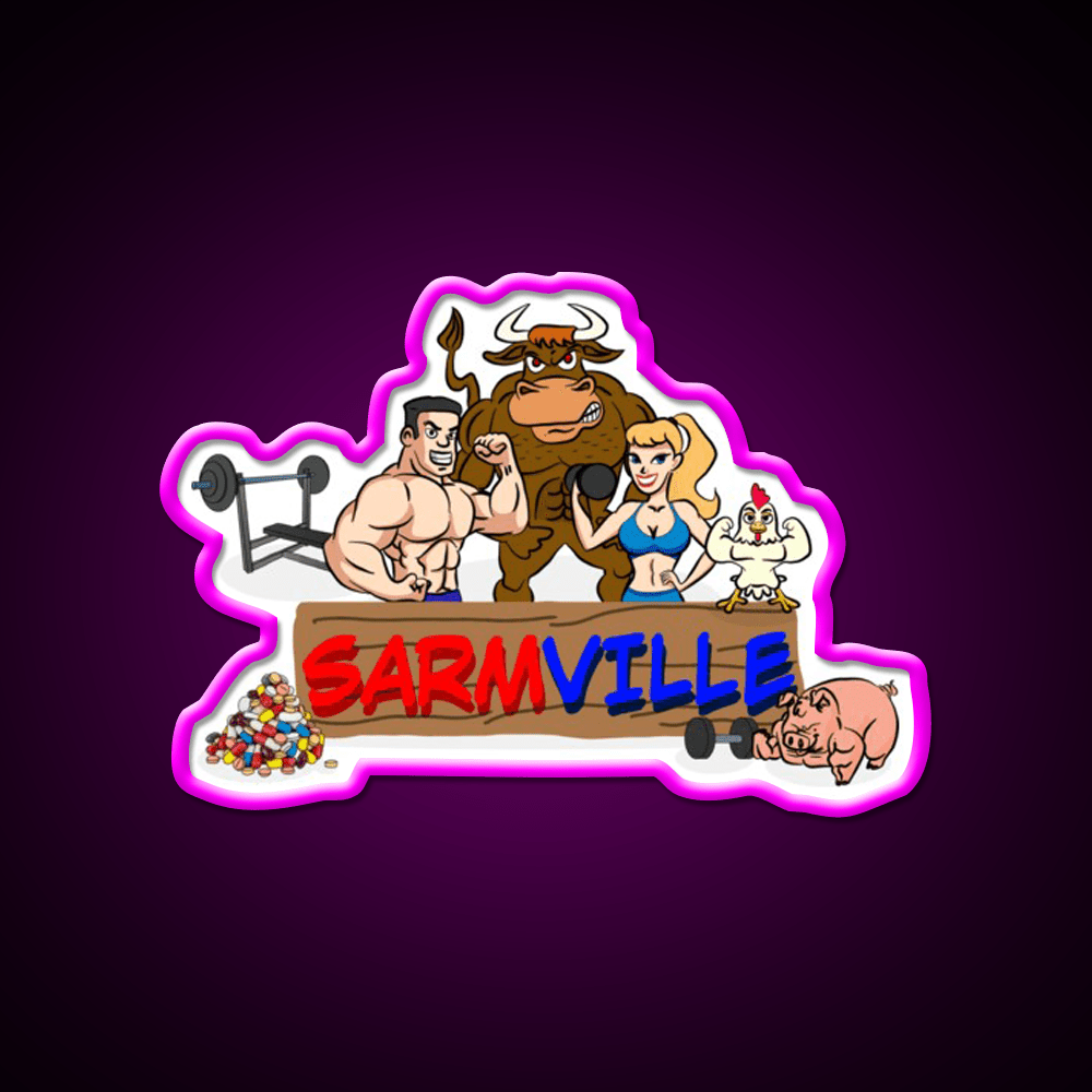 Sarmville Gym Fitness Led Neon Sign Rgb Color - Shineneon
