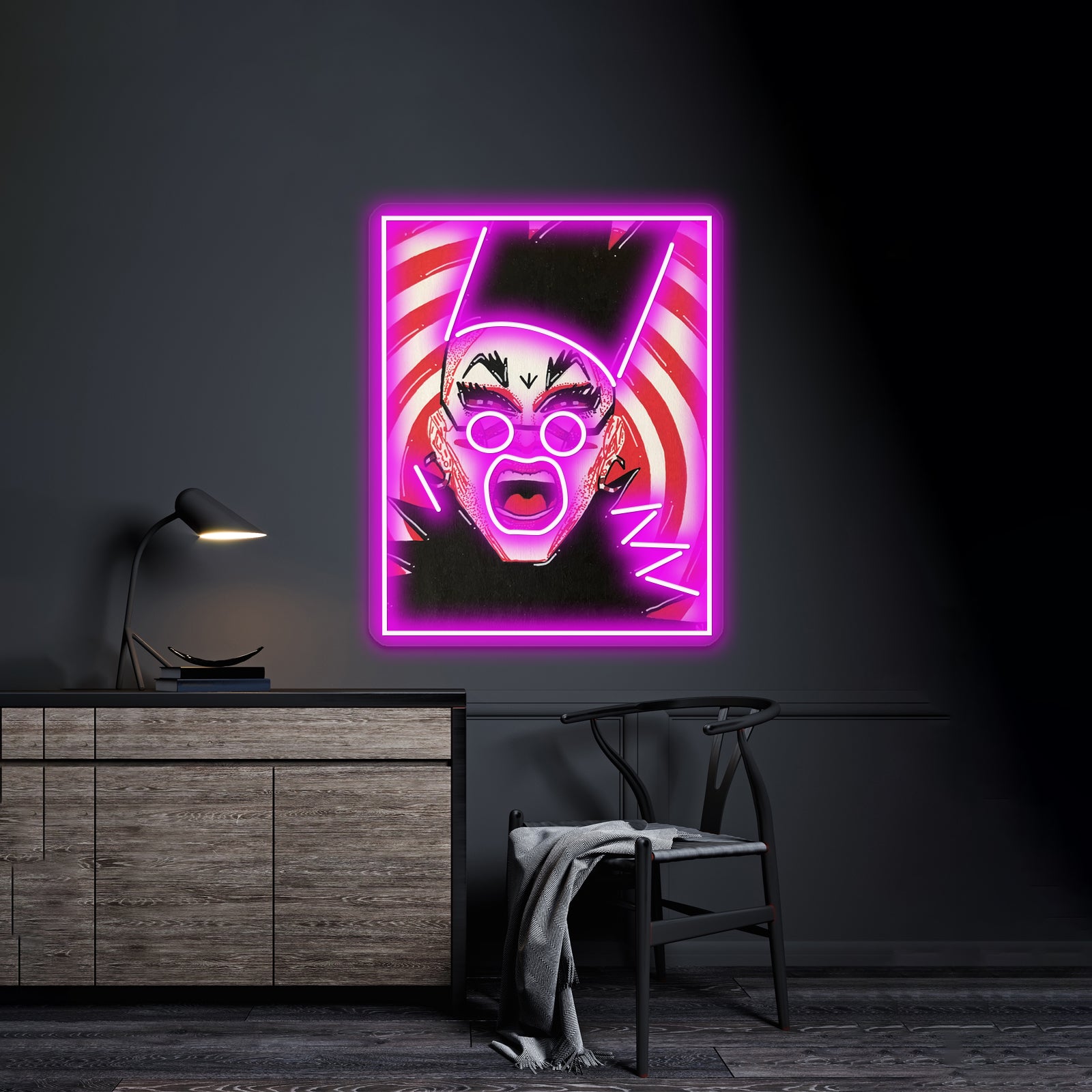 Sasha Velour Rupauls Drag Race Artwork Custom Led Signs | Shineneon