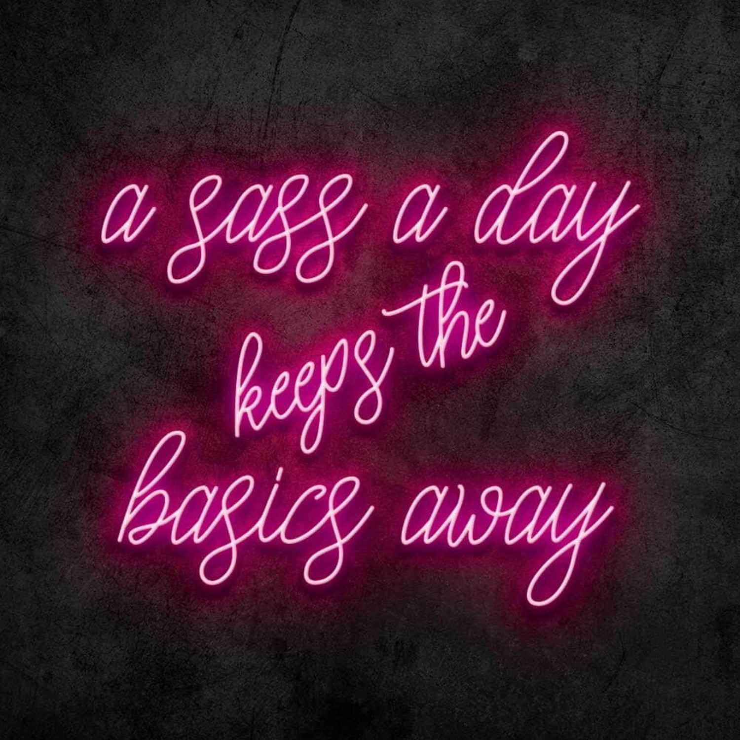 Sass A Day Led Neon Sign | Shineneon