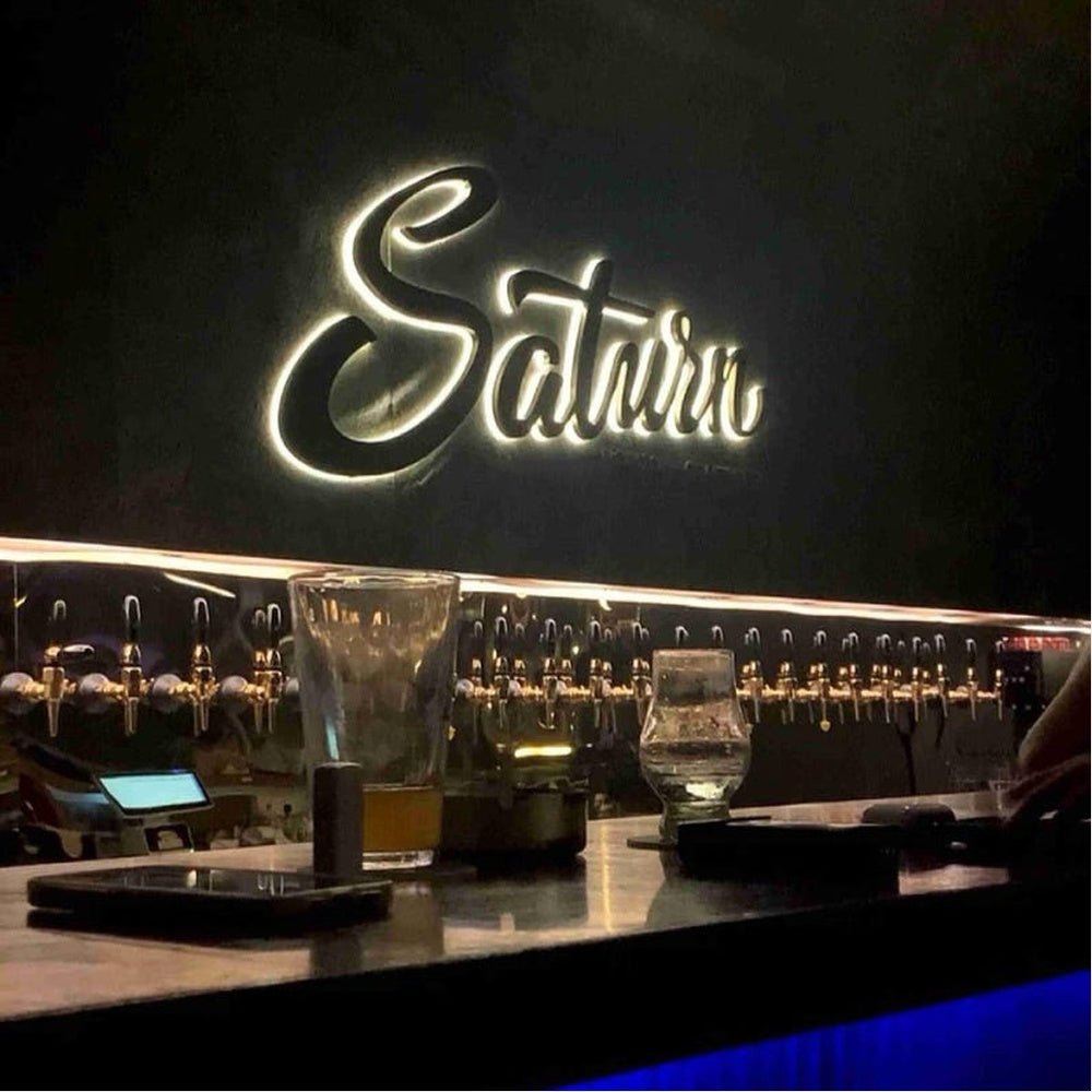 Saturn 3D Backlit Channel Letters Led Light Sign - Shineneon