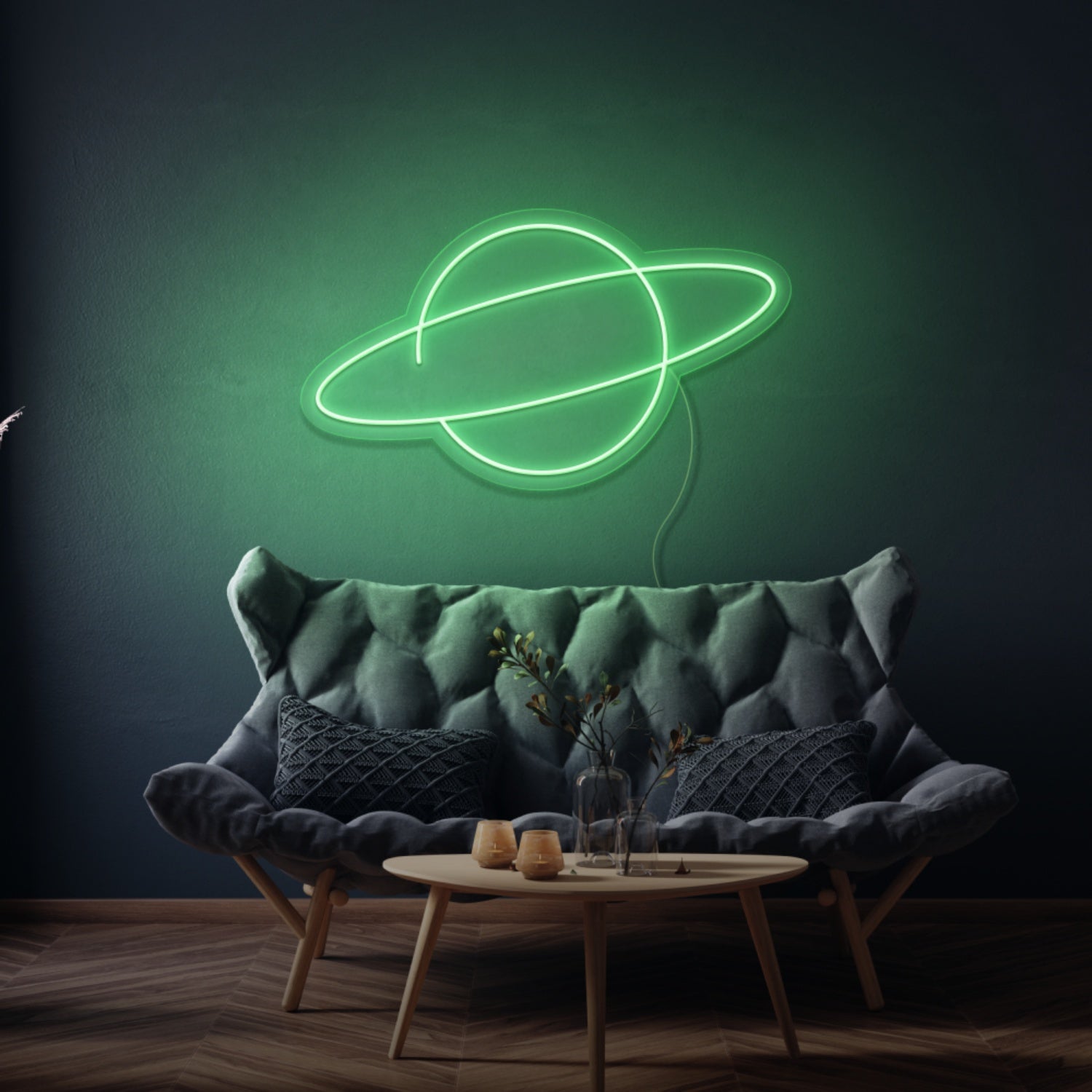 Saturn Led Neon Sign Bedroom Wall Art - Shineneon