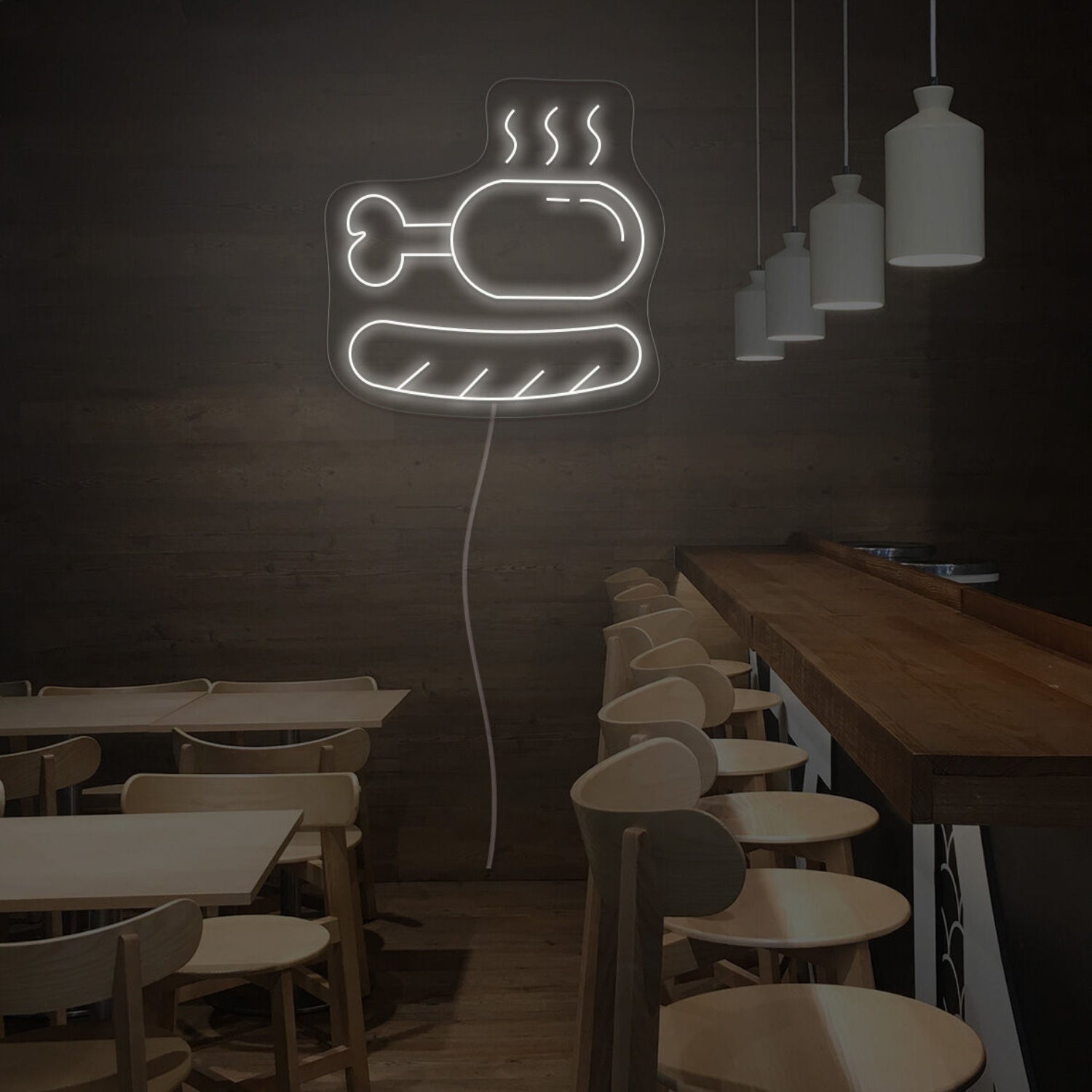 Sausage And Chicken Leg Led Neon Sign | Shineneon