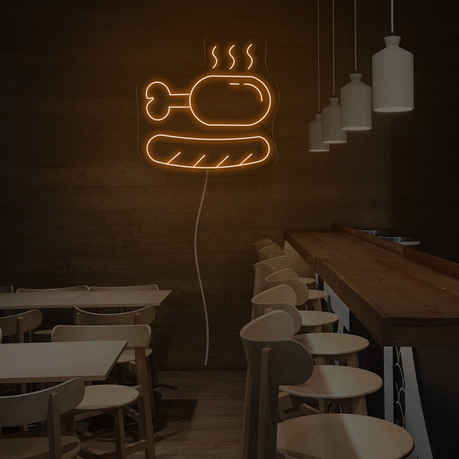 Sausage And Chicken Leg Led Neon Sign | Shineneon