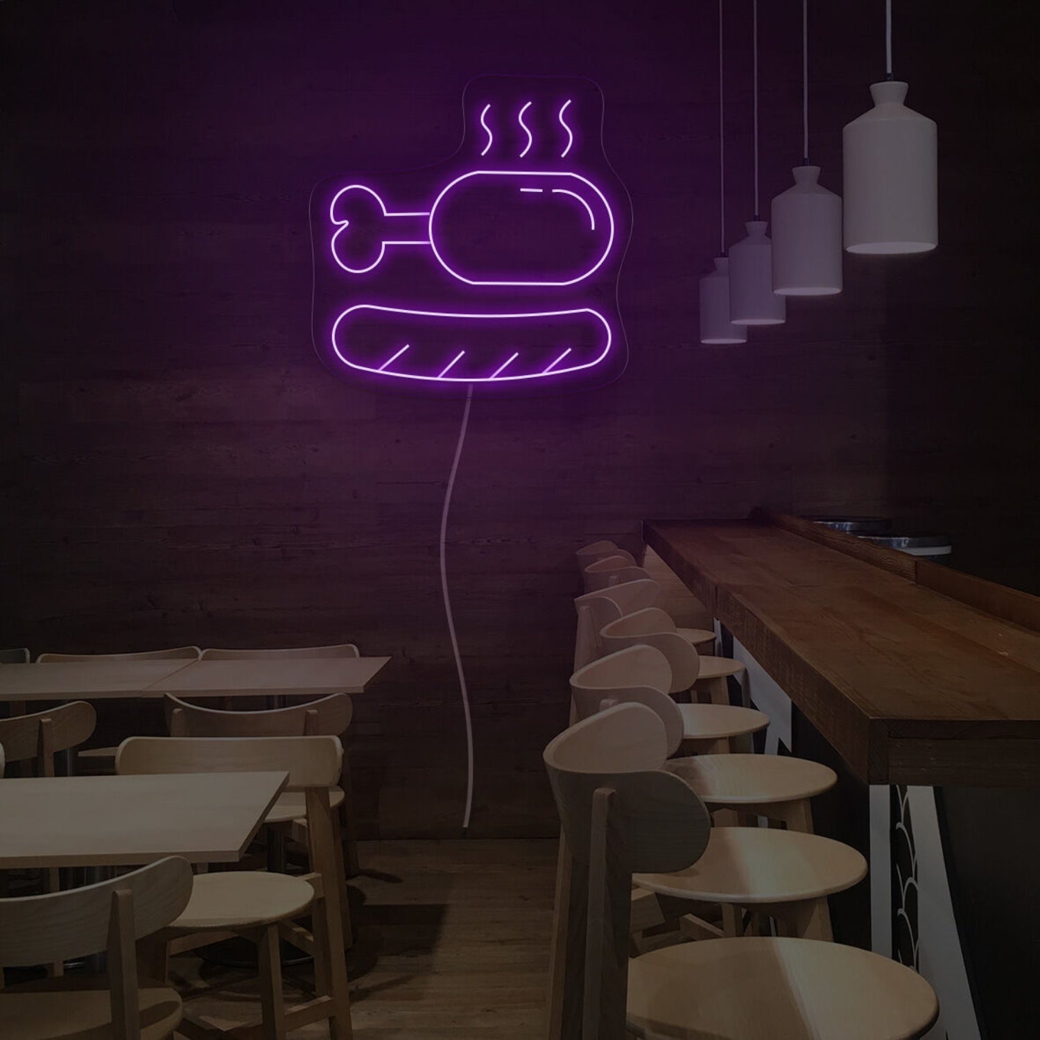 Sausage And Chicken Leg Led Neon Sign | Shineneon