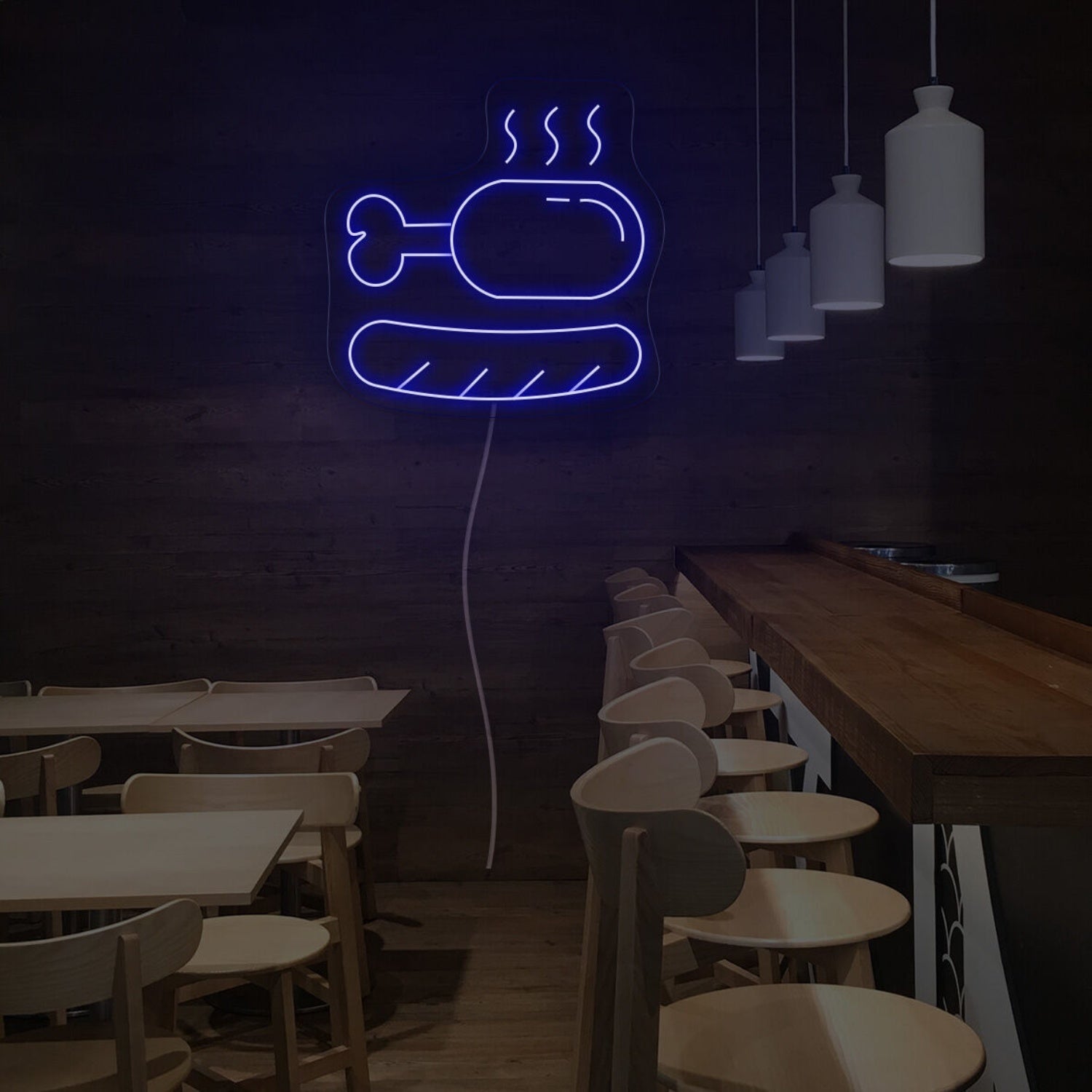 Sausage And Chicken Leg Led Neon Sign | Shineneon