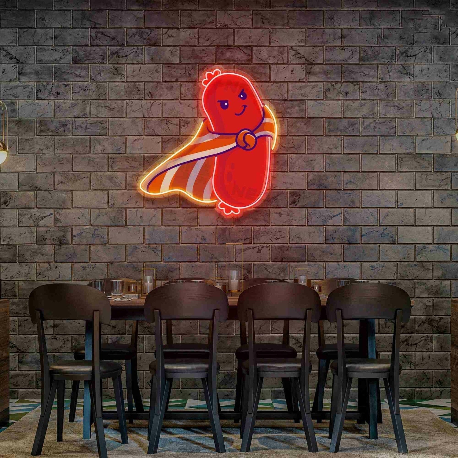 Sausage Led Uv Led Neon Sign Funny Restaurant Wall Decor Sausage Sign | Shineneon