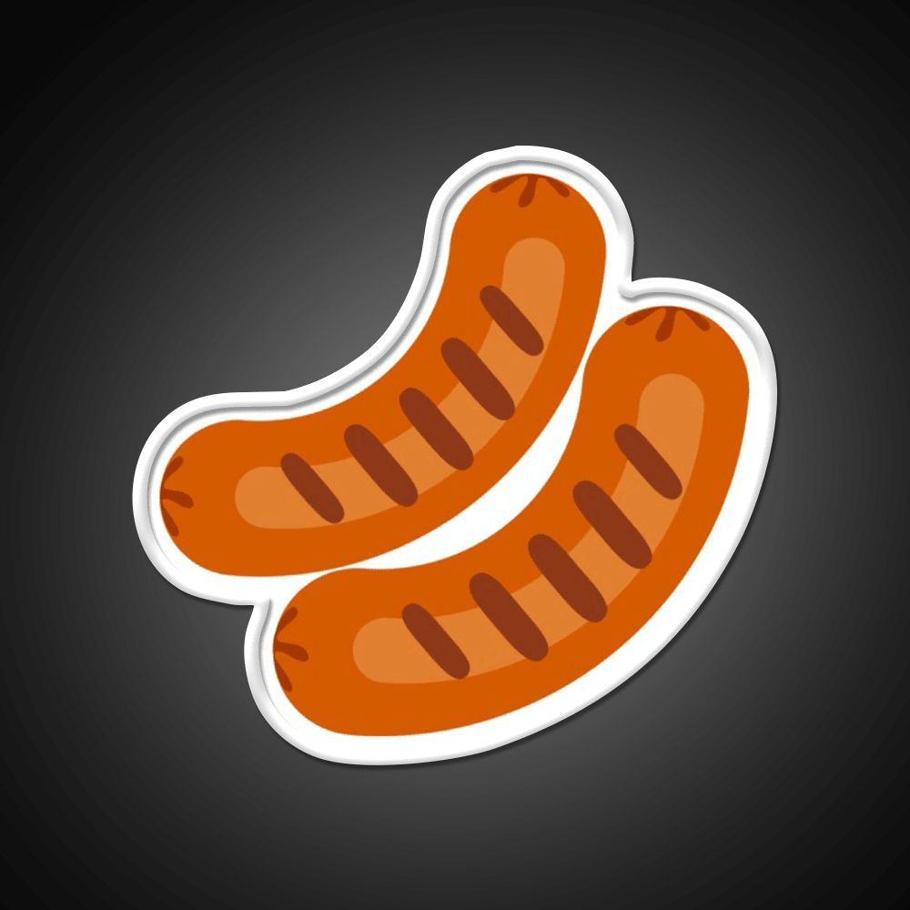 Sausages Fast Food Led Neon Sign For Burger Place Rgb Color - Shineneon