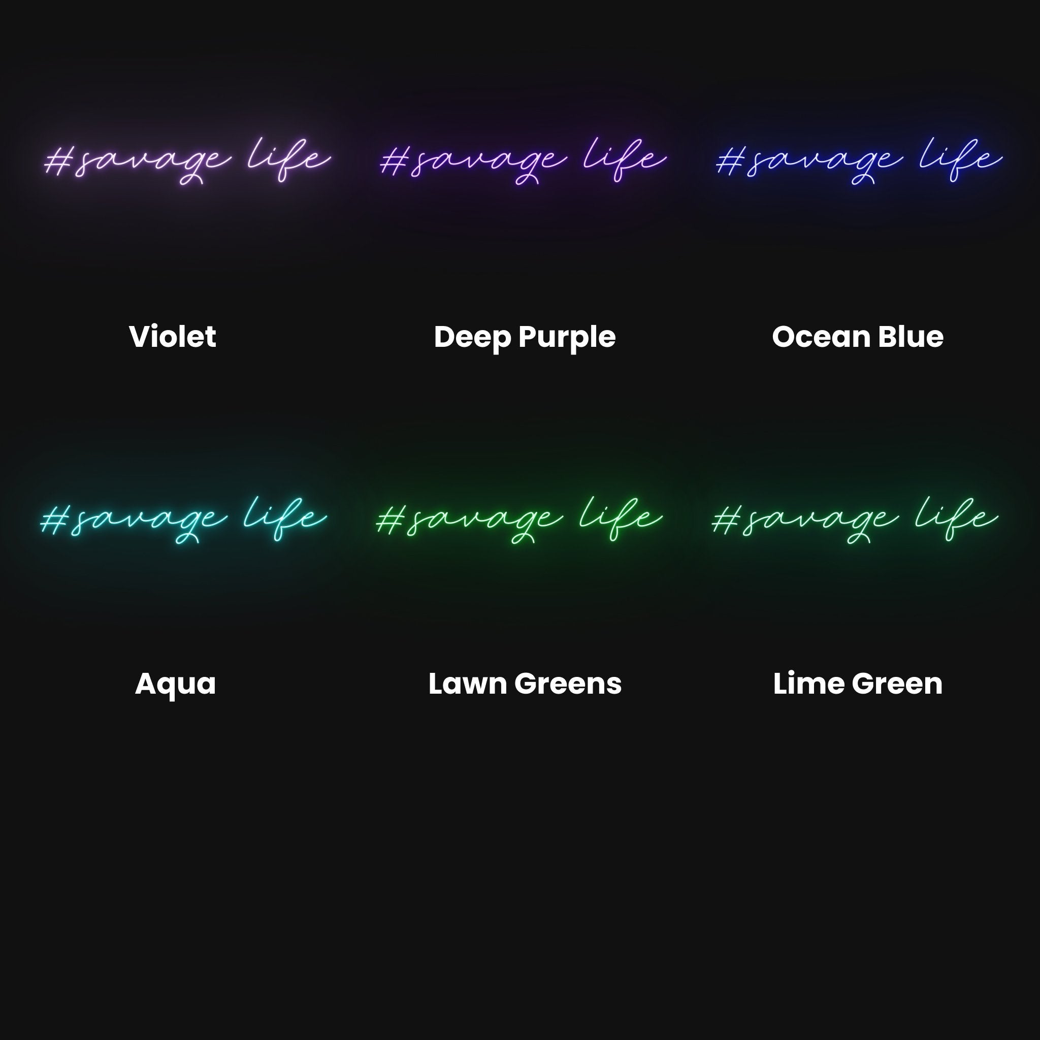 Savage Life Led Neon Sign | Shineneon