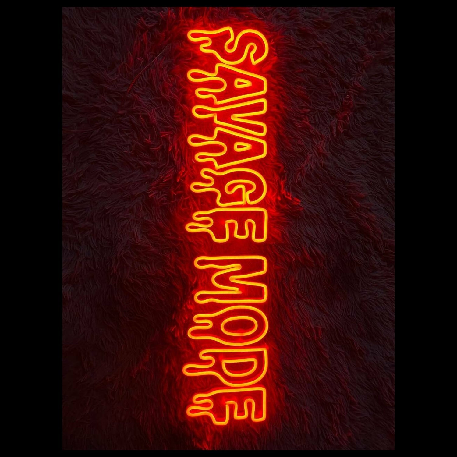 Savage Mode Quote Neon Led Sign Quote Pub Bar Hanging Led Neon Sign | Shineneon